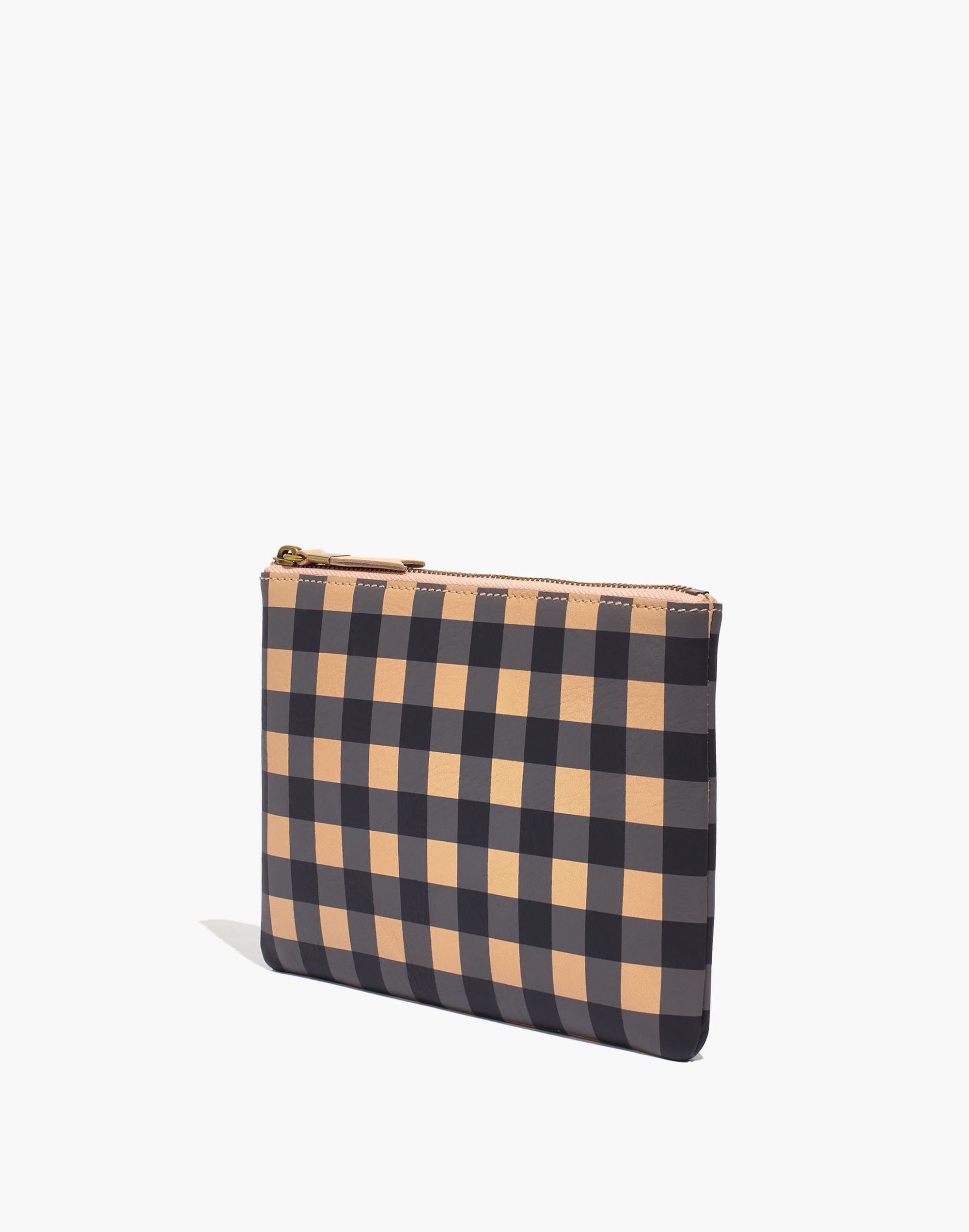 The Leather Pouch Clutch: Gingham Edition
