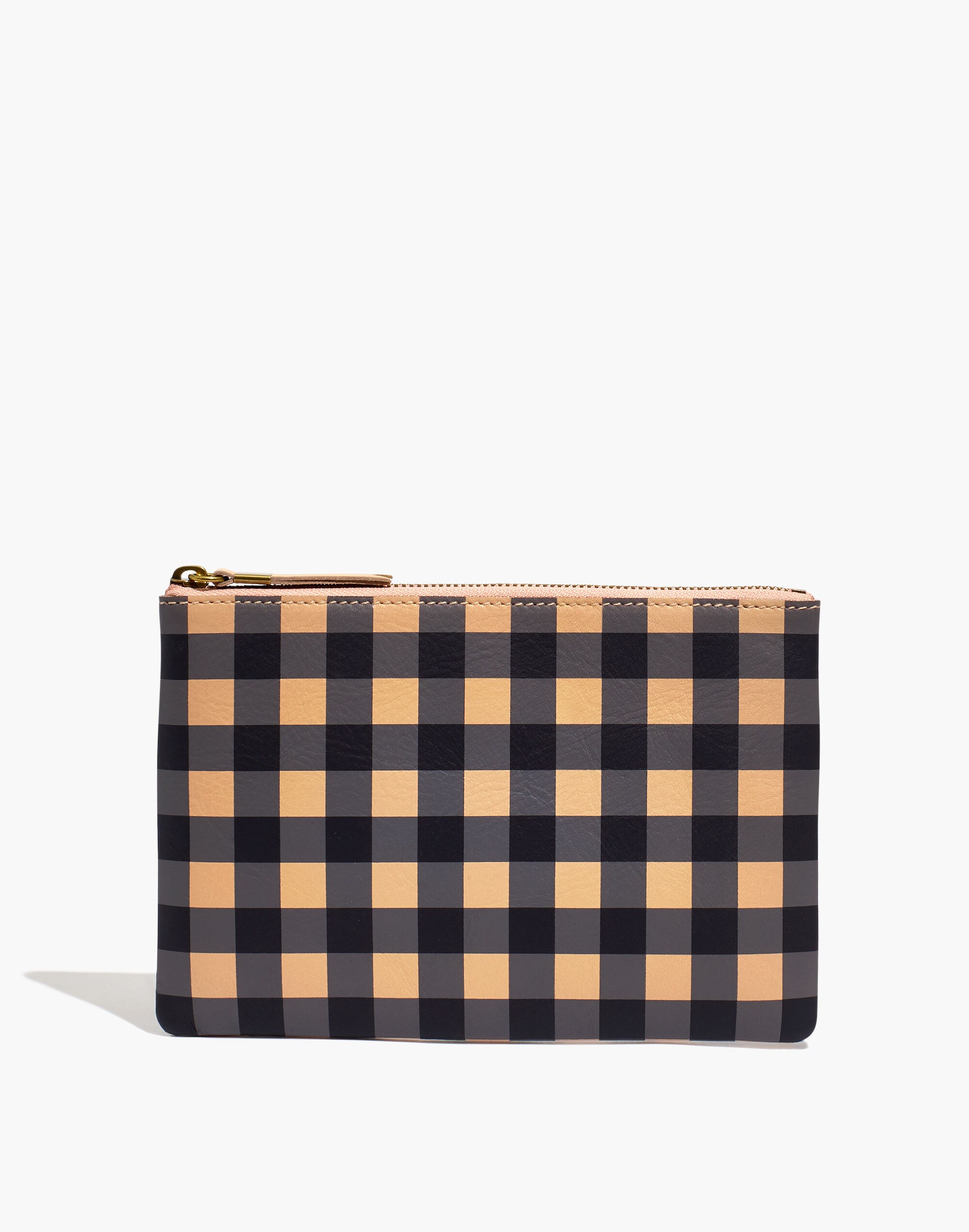 The Leather Pouch Clutch: Gingham Edition