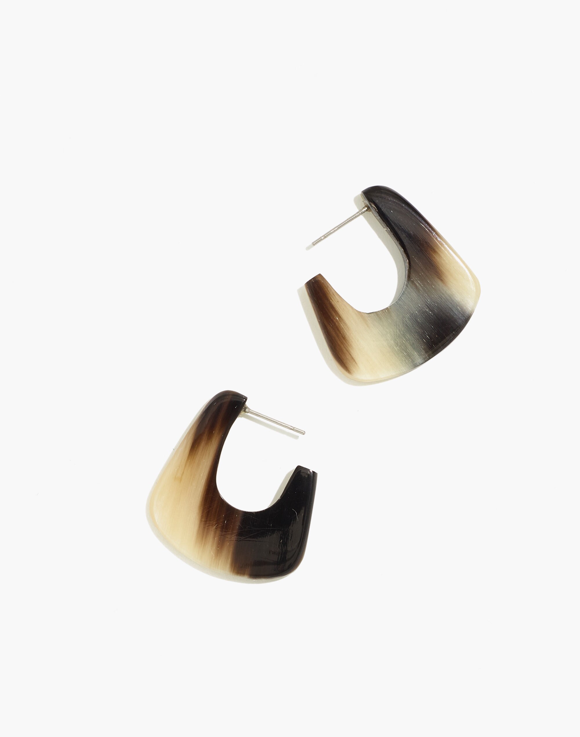 To The Market Upcycled Horn Hoop Earrings