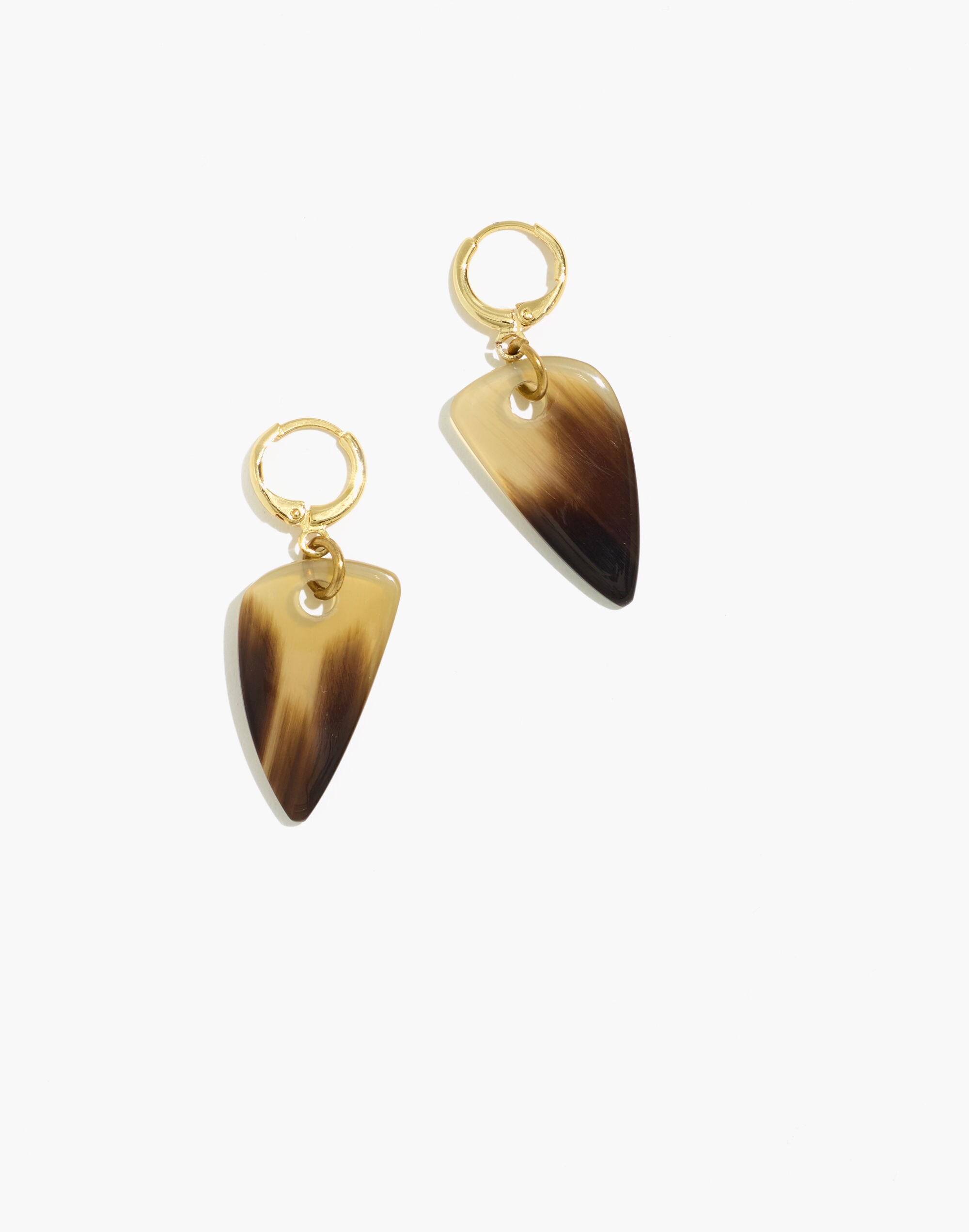 To The Market Upcycled Horn Charm Hoop Earrings