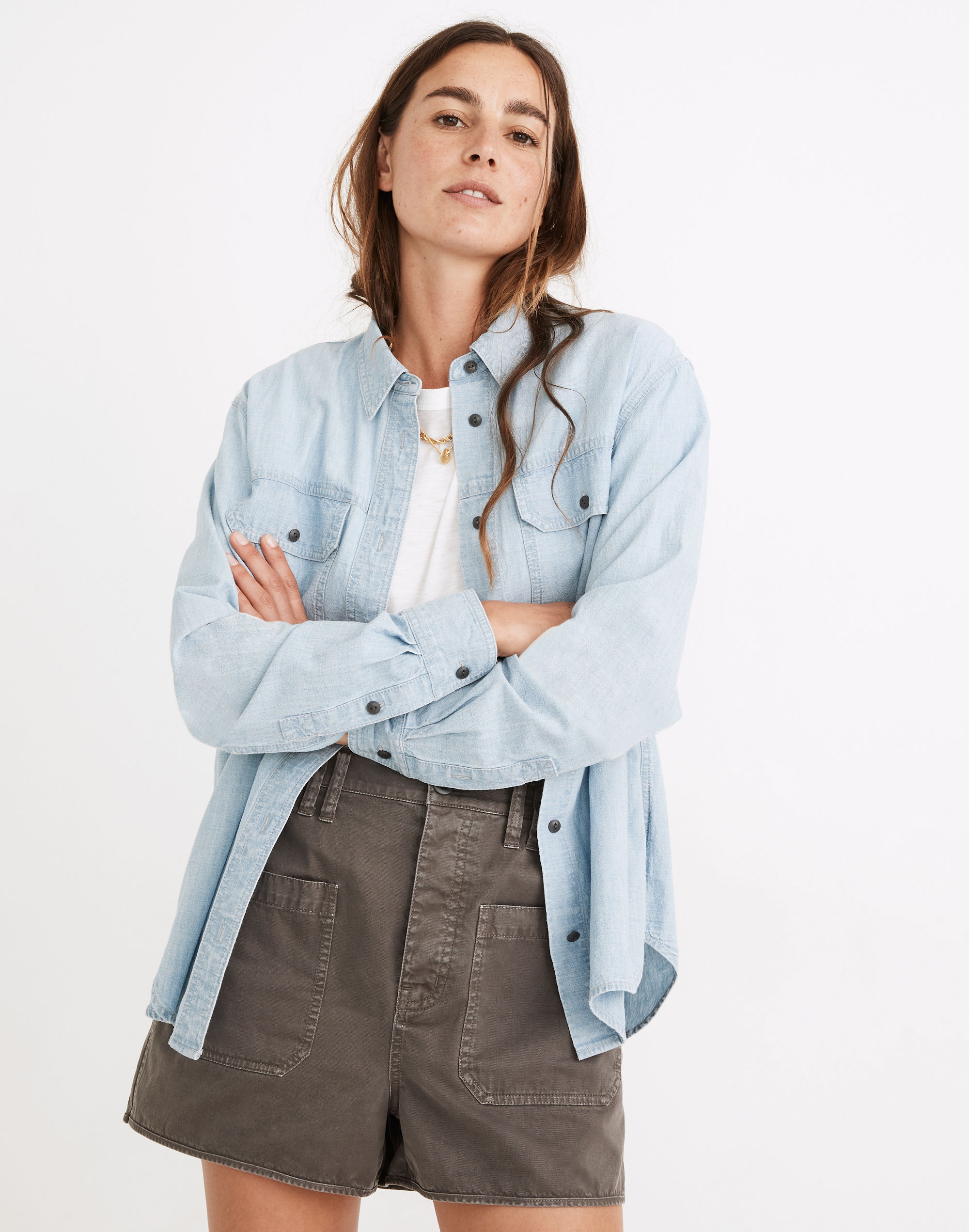 Chambray Button-Up Workshirt