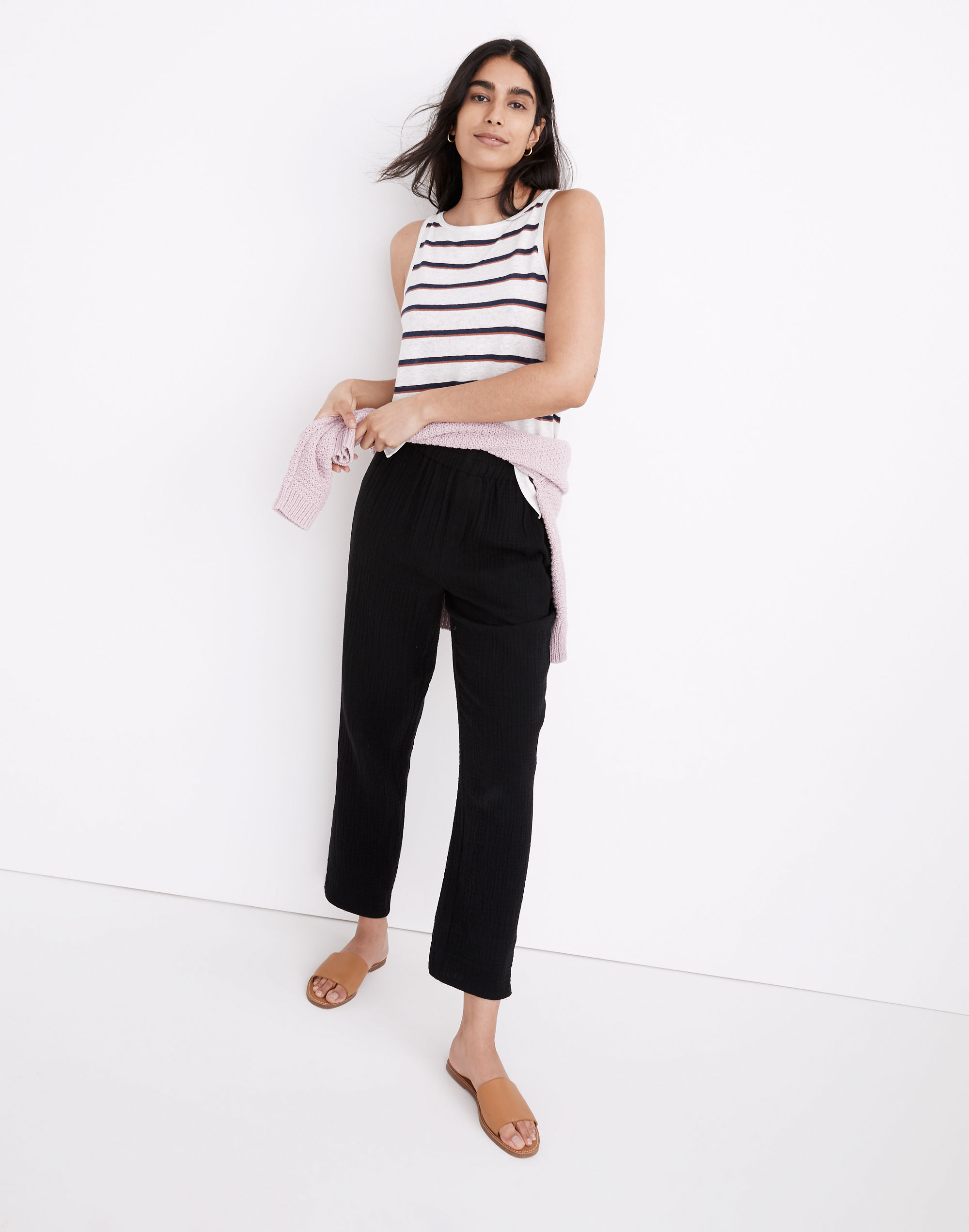 Lightspun Tapered Huston Pull-On Crop Pants