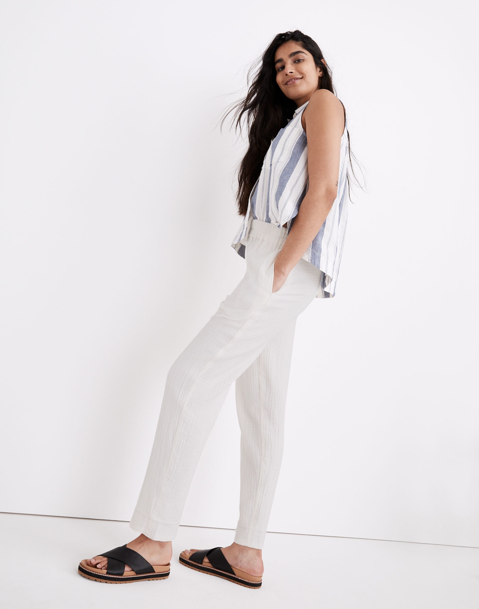 Lightspun Tapered Huston Pull-On Crop Pants