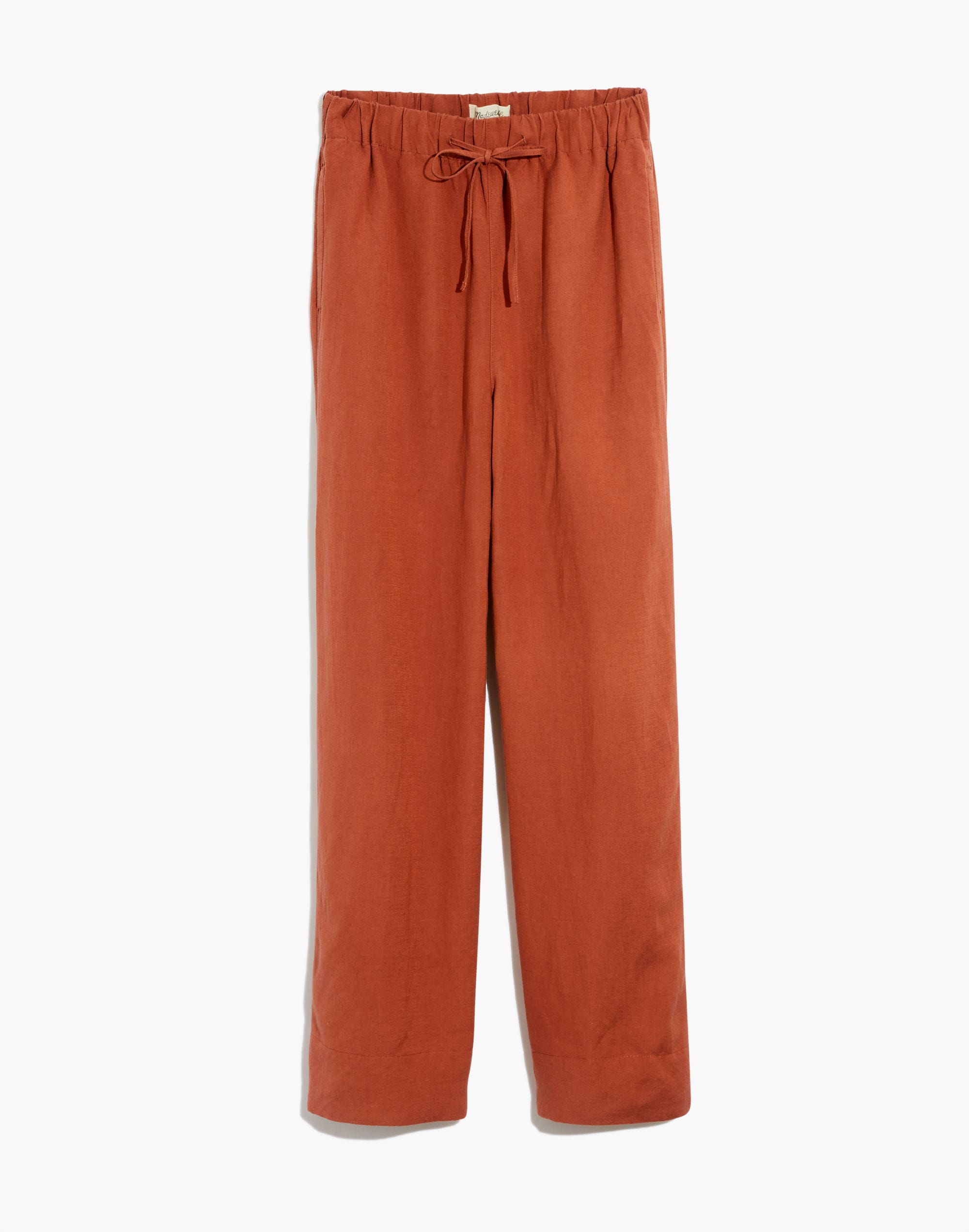 Linen-Blend Huston Pull-On Full-Length Pants