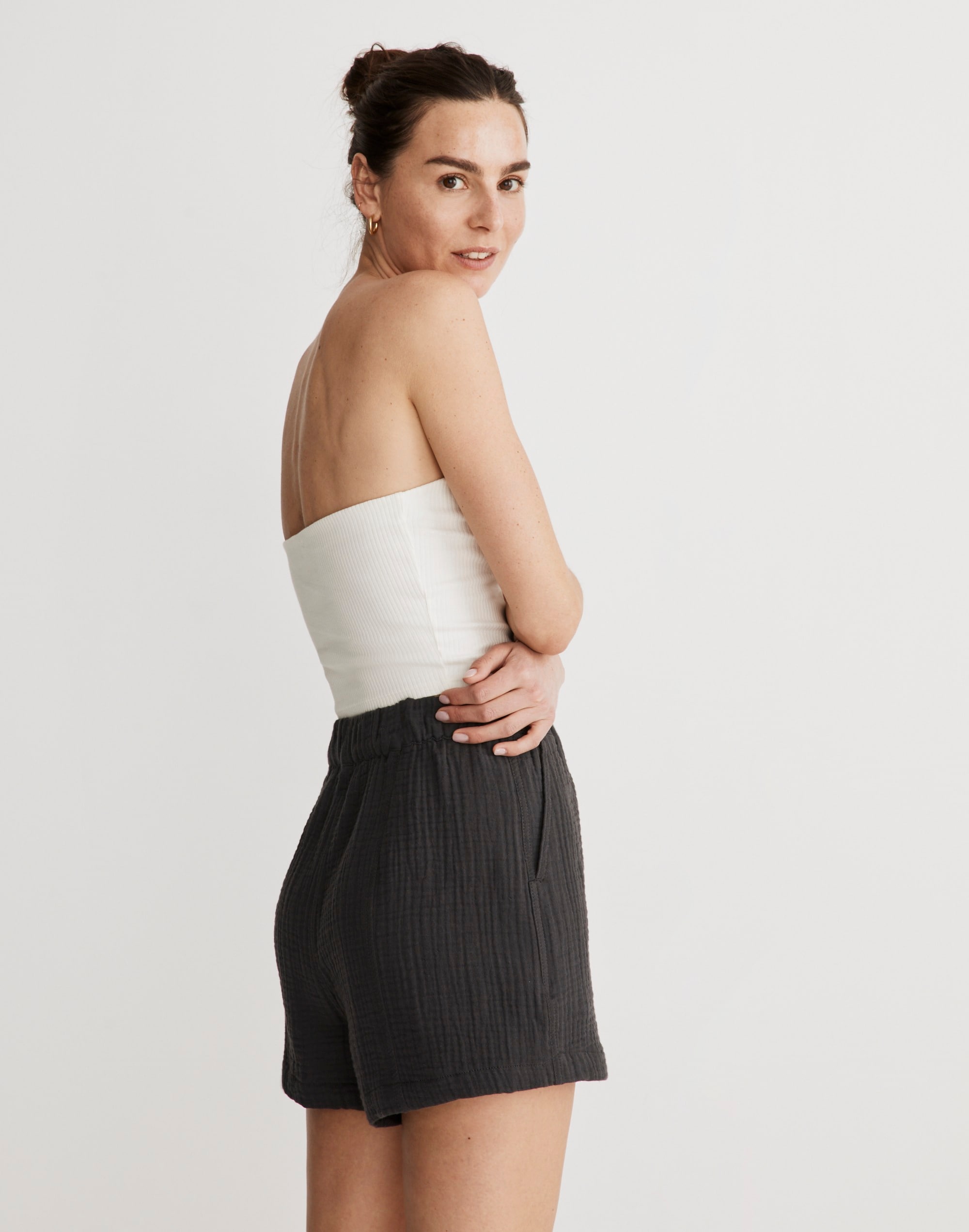 Easy Pull-On Shorts in Lightspun