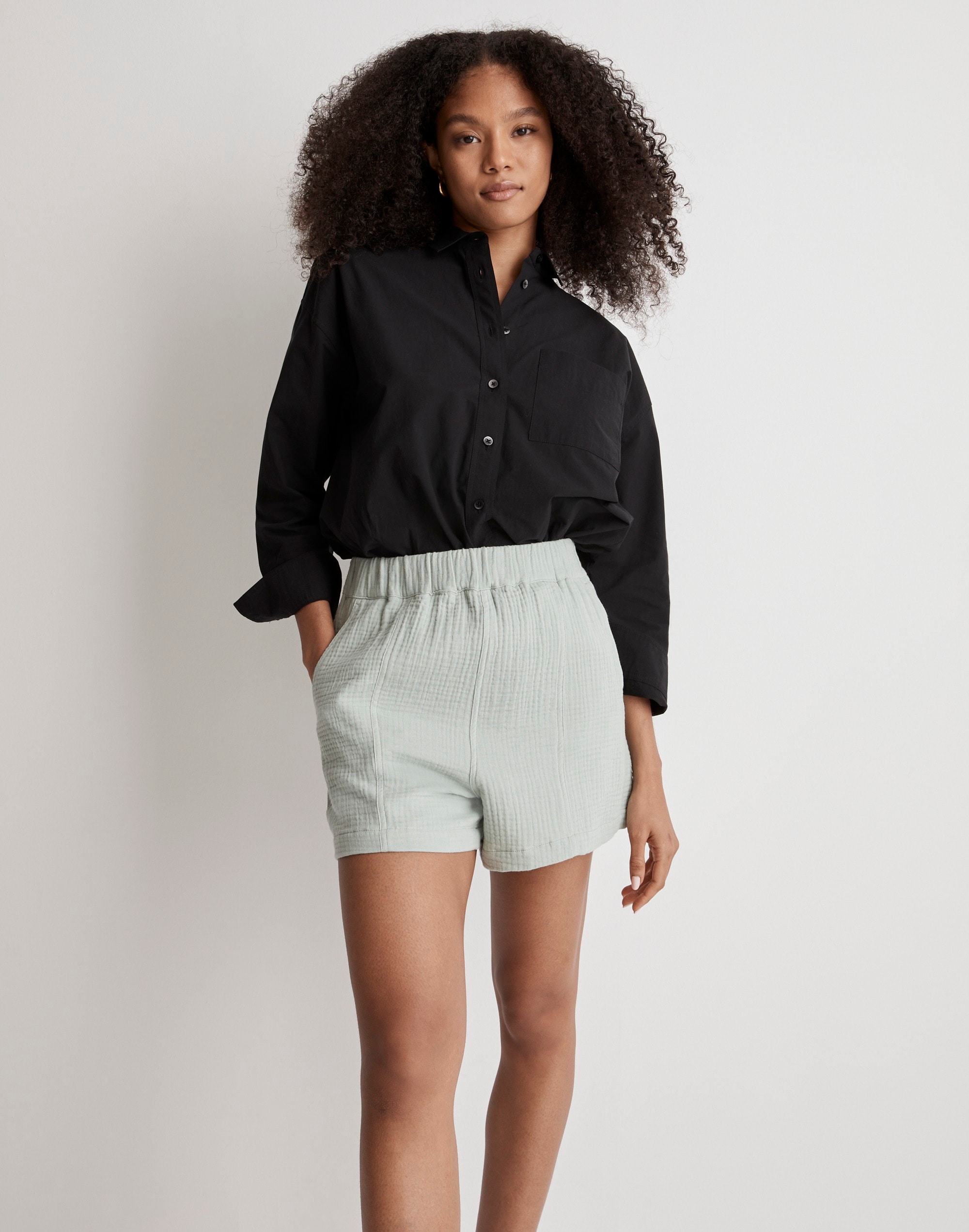 Easy Pull-On Shorts in Lightspun
