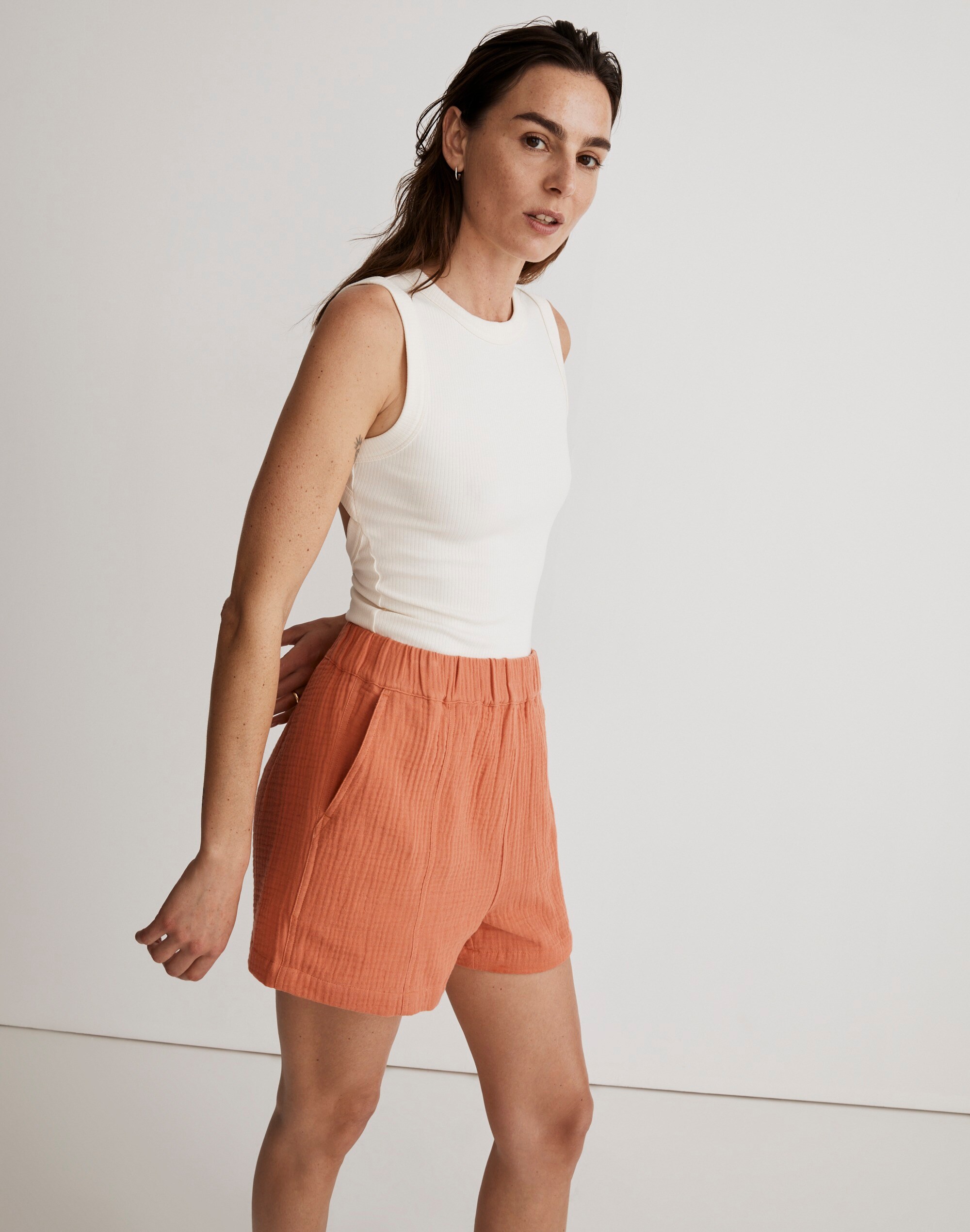 Easy Pull-On Shorts in Lightspun