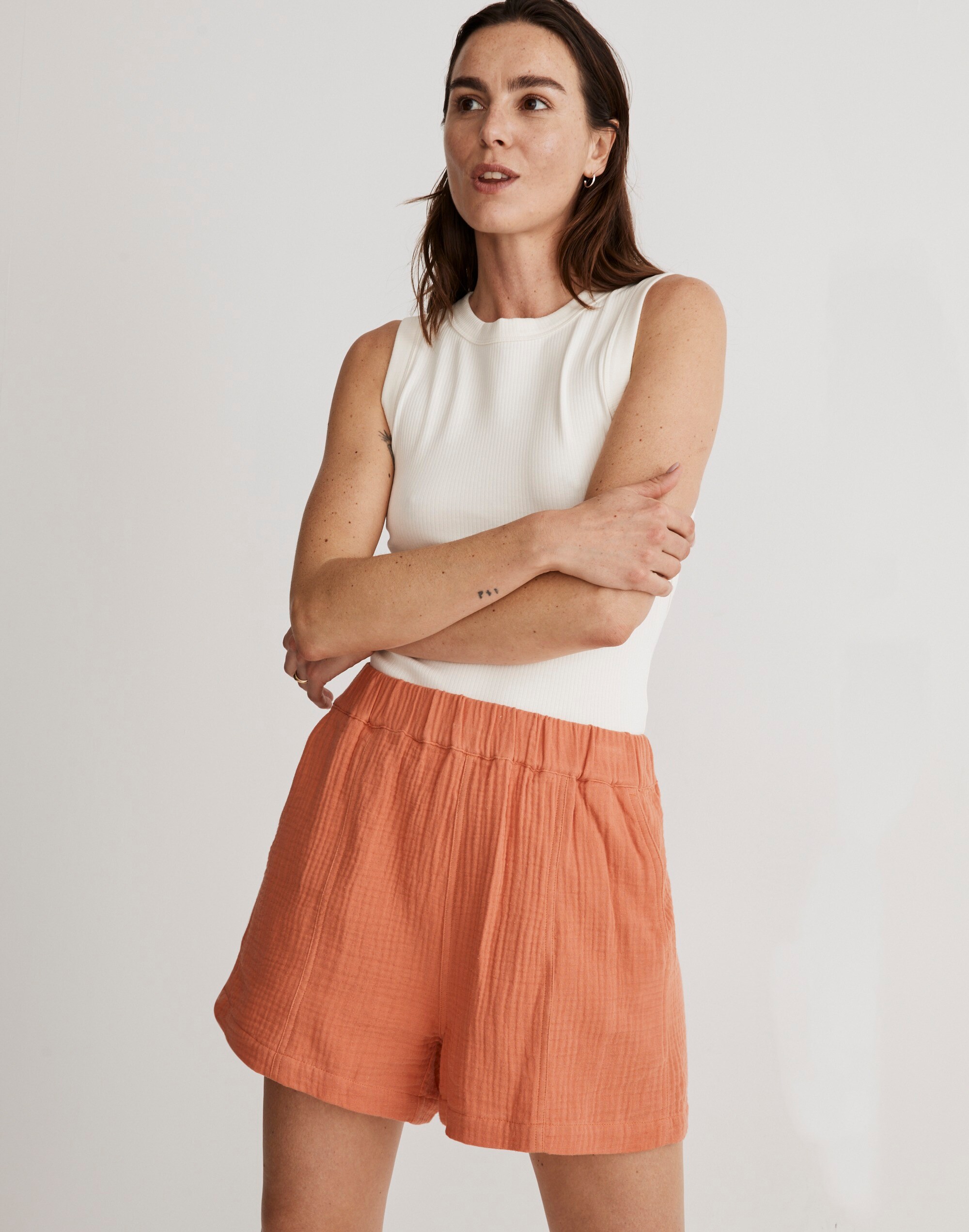 Easy Pull-On Shorts in Lightspun