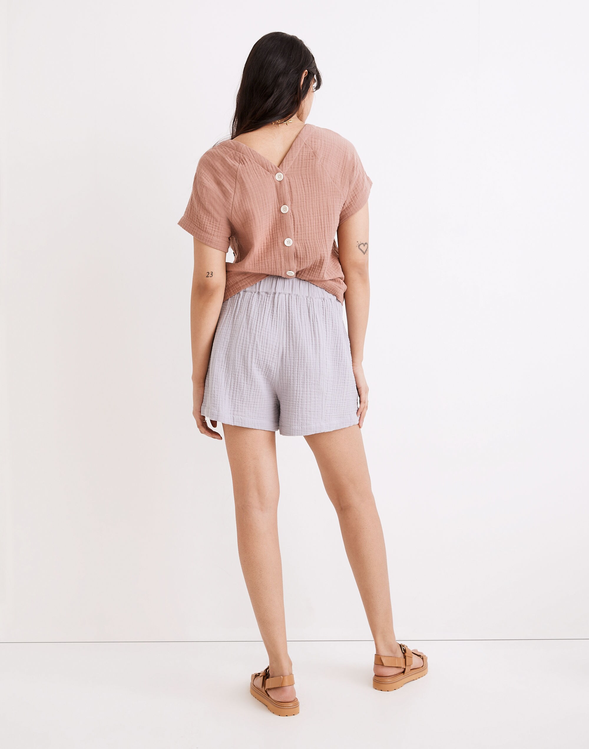 Easy Pull-On Shorts in Lightspun