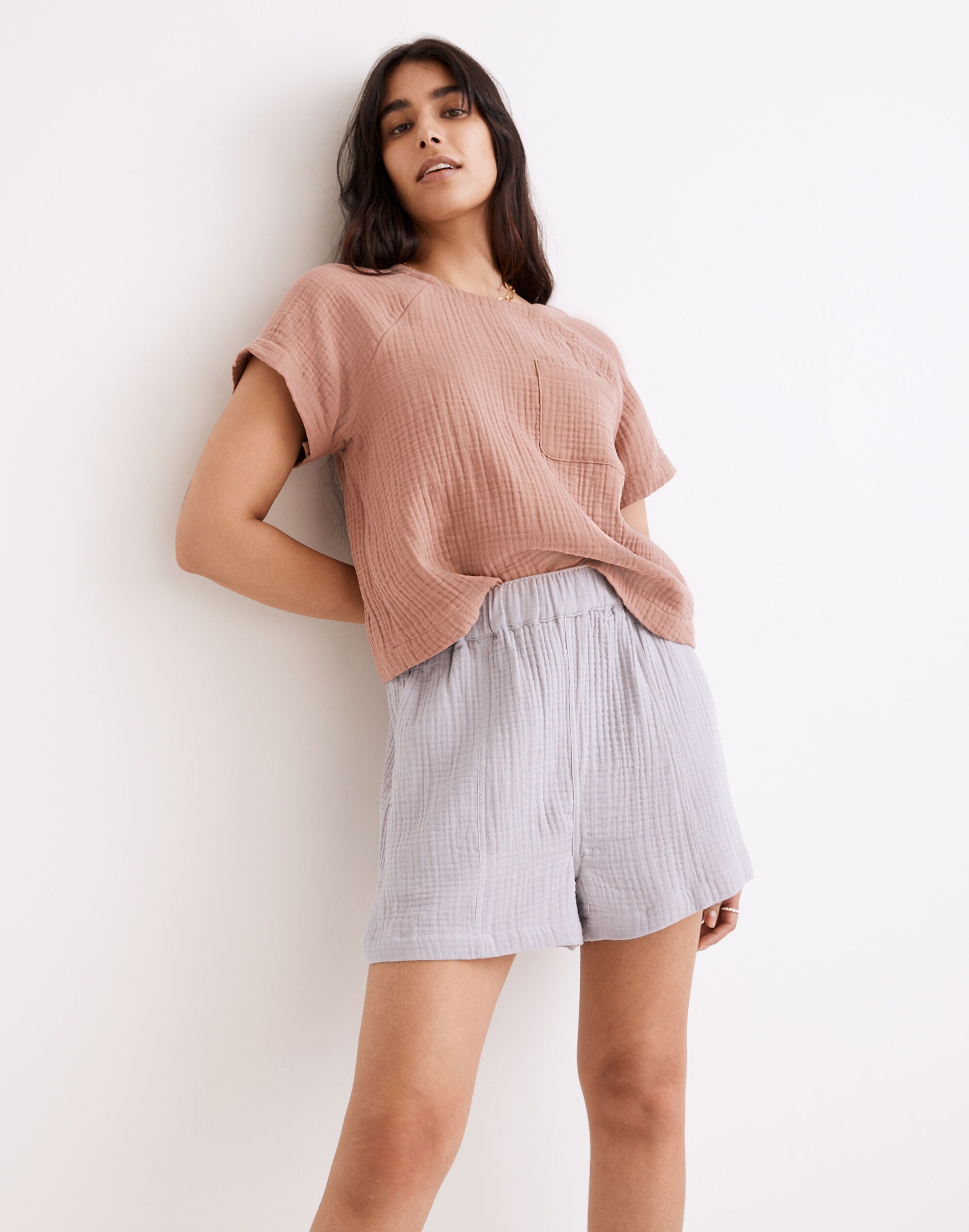 Easy Pull-On Shorts in Lightspun