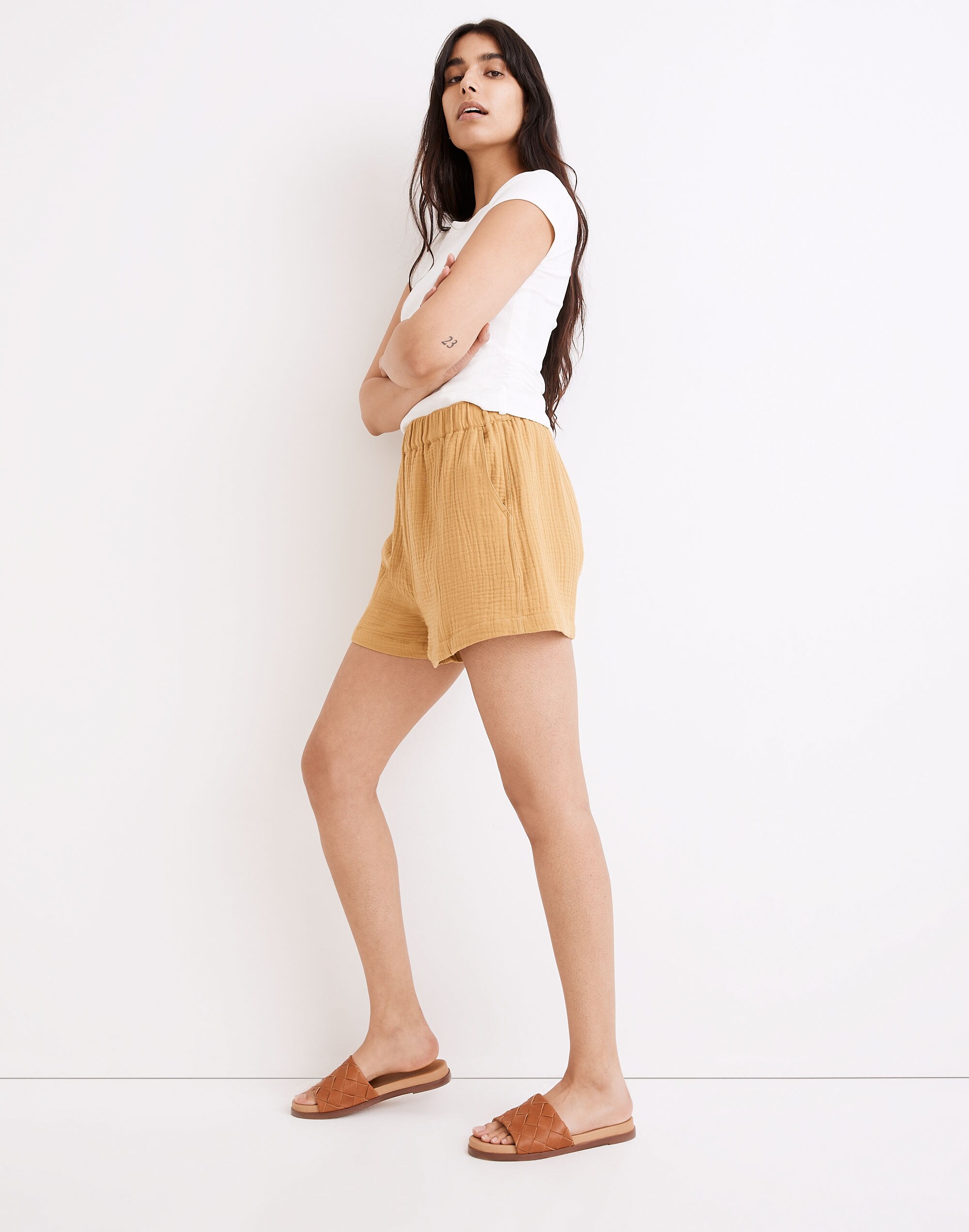 Easy Pull-On Shorts in Lightspun
