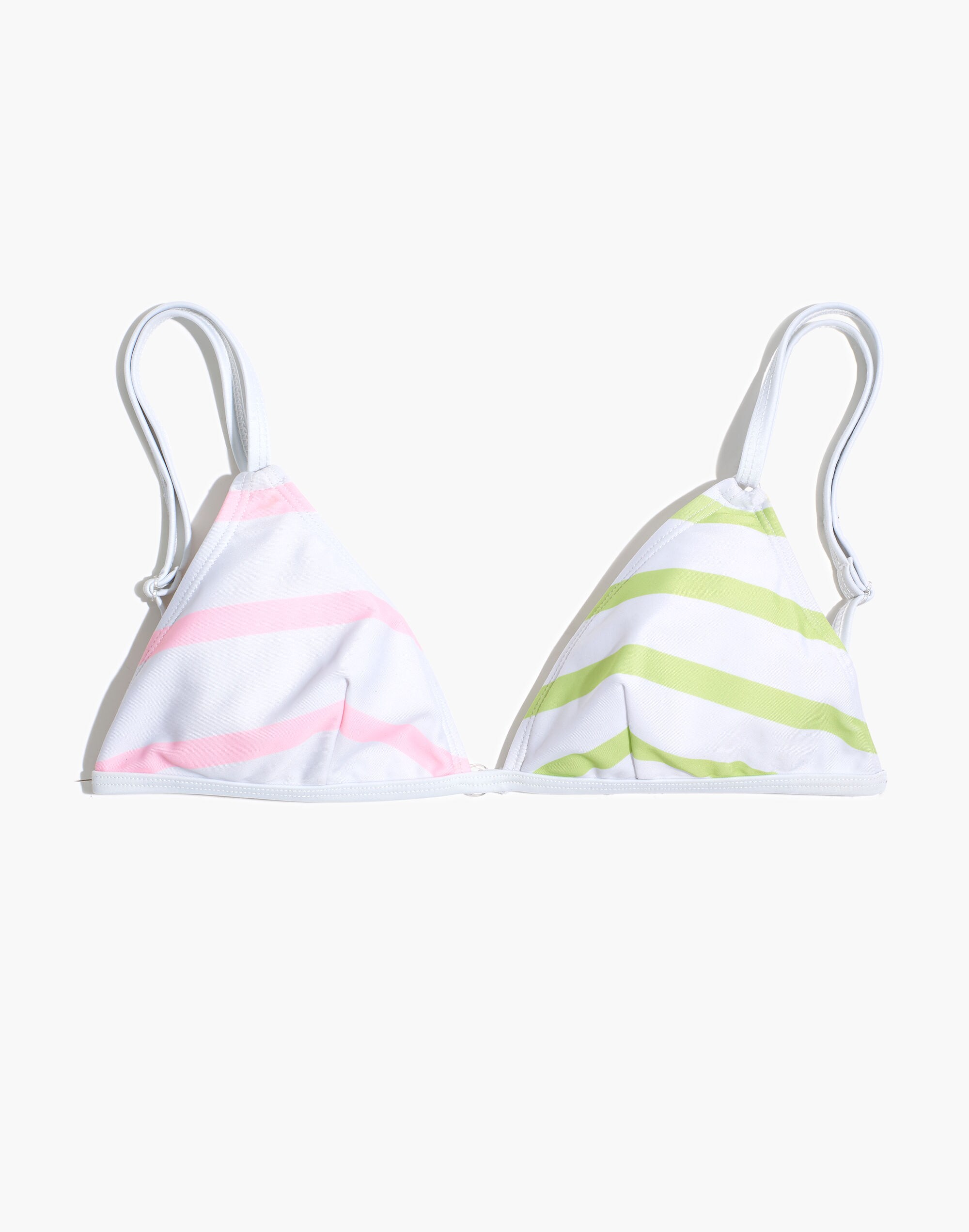 Solid &amp; Striped&reg; Lulu Triangle Bikini Top in Colorblock Stripe
