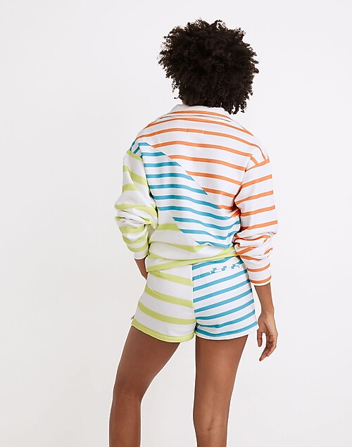 Solid & Striped® Sophie Sweatshorts in Colorblock Stripe