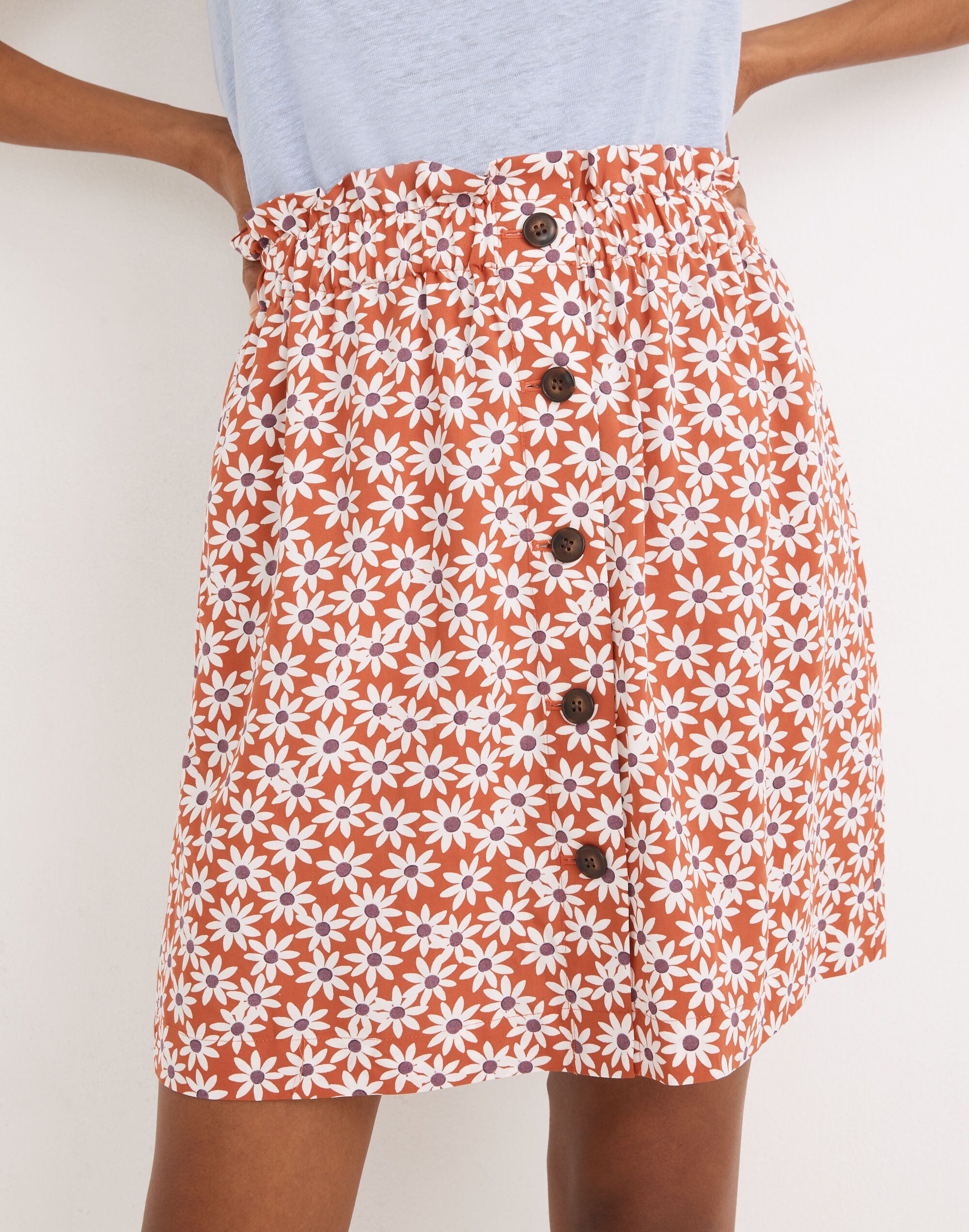 Bubble Damier Paperbag Mini Skirt - Women - Ready-to-Wear