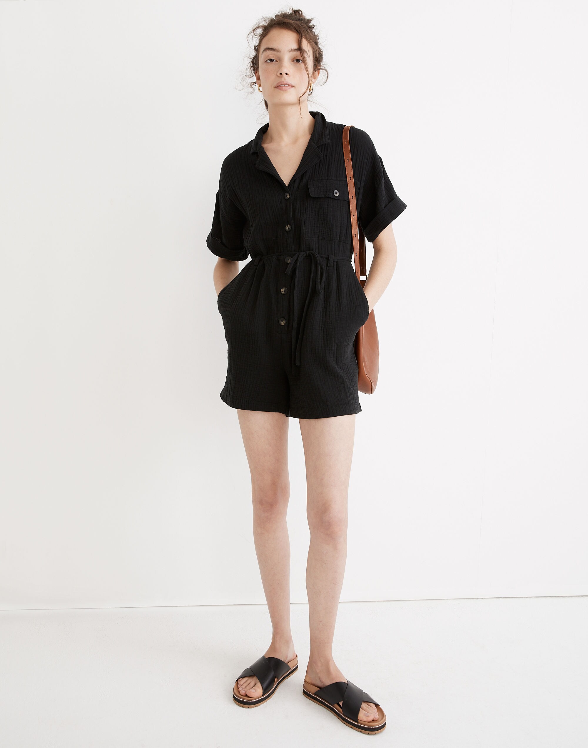 Lightspun Belted Safari Romper