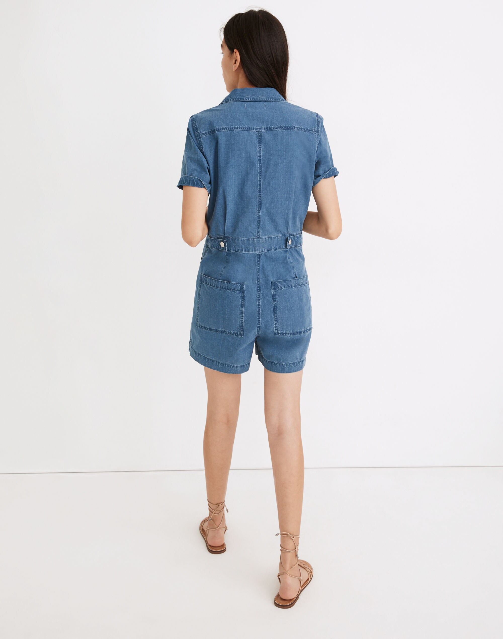 Indigo Ripstop Coverall Romper