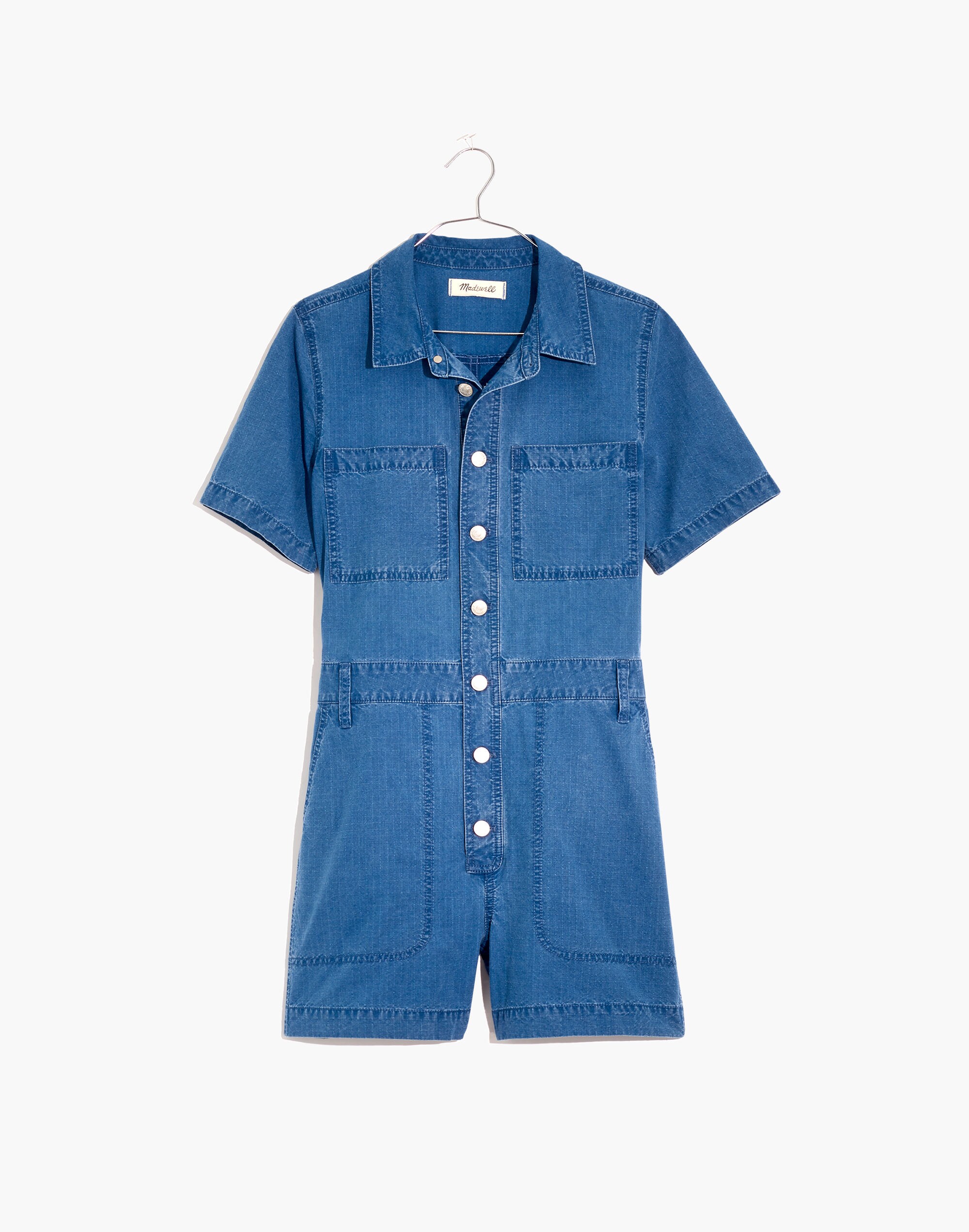 Indigo Ripstop Coverall Romper