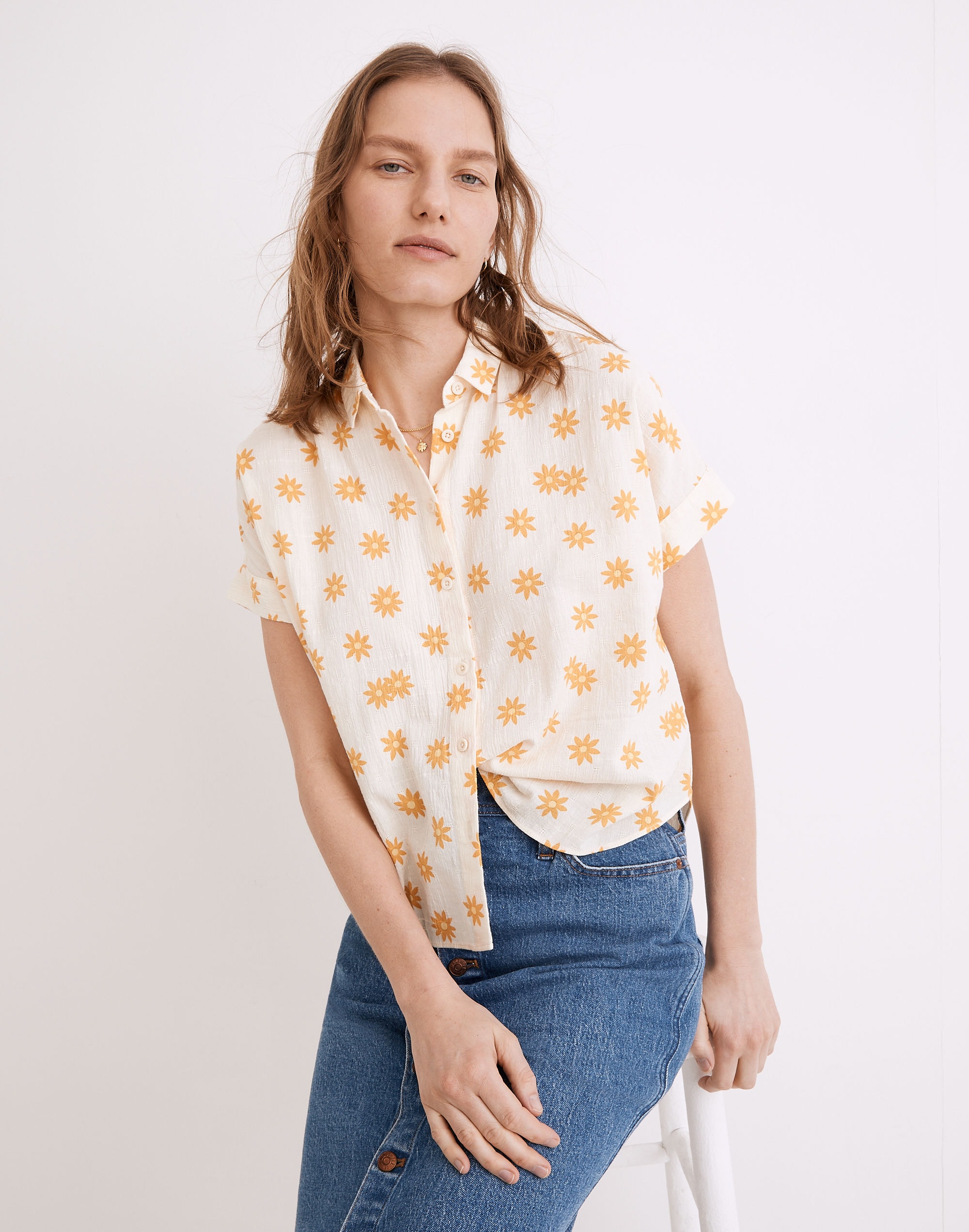 Hilltop Shirt in Daisy Groove