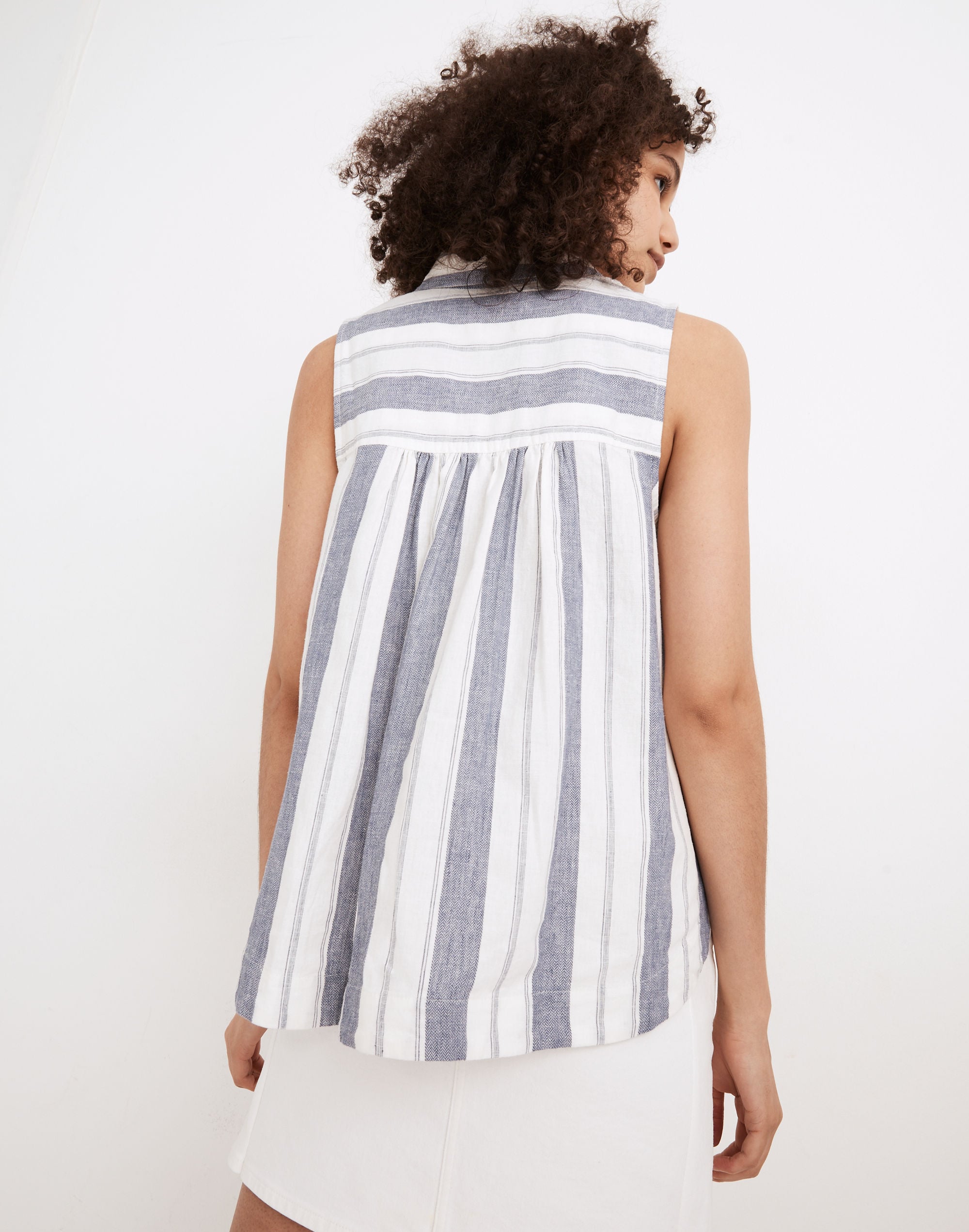 Striped Sleeveless Shirt