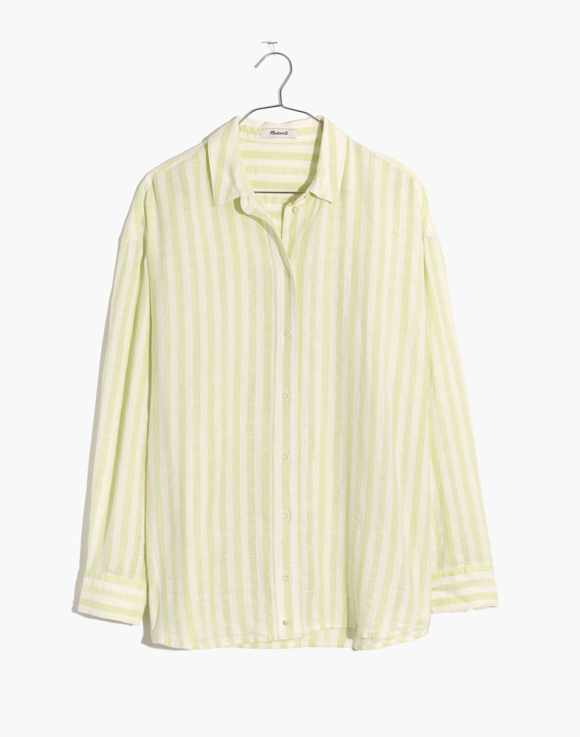 Linen-Blend Painter Shirt in Eades Stripe