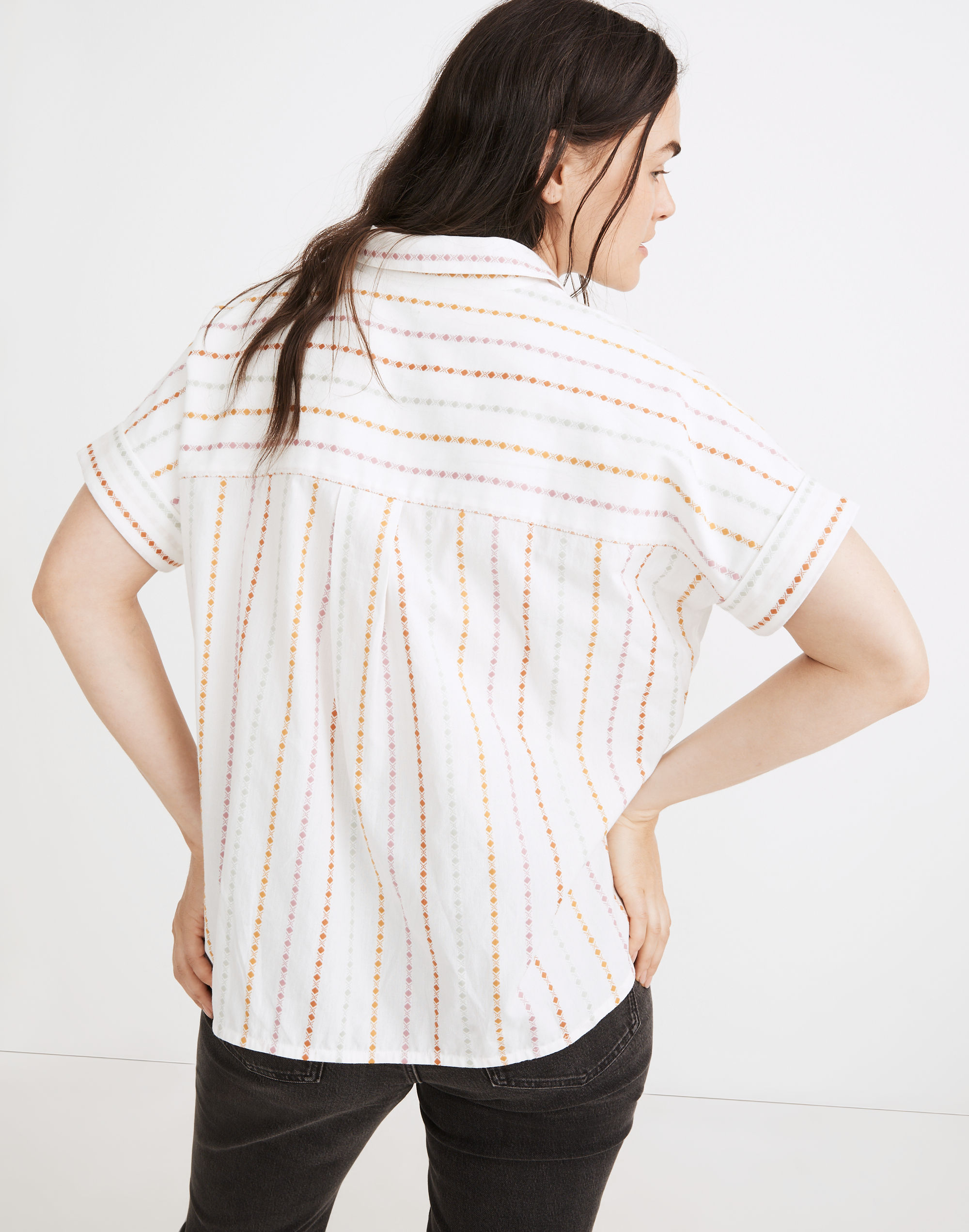 Daily Shirt in Jacquard Rainbow Stripe