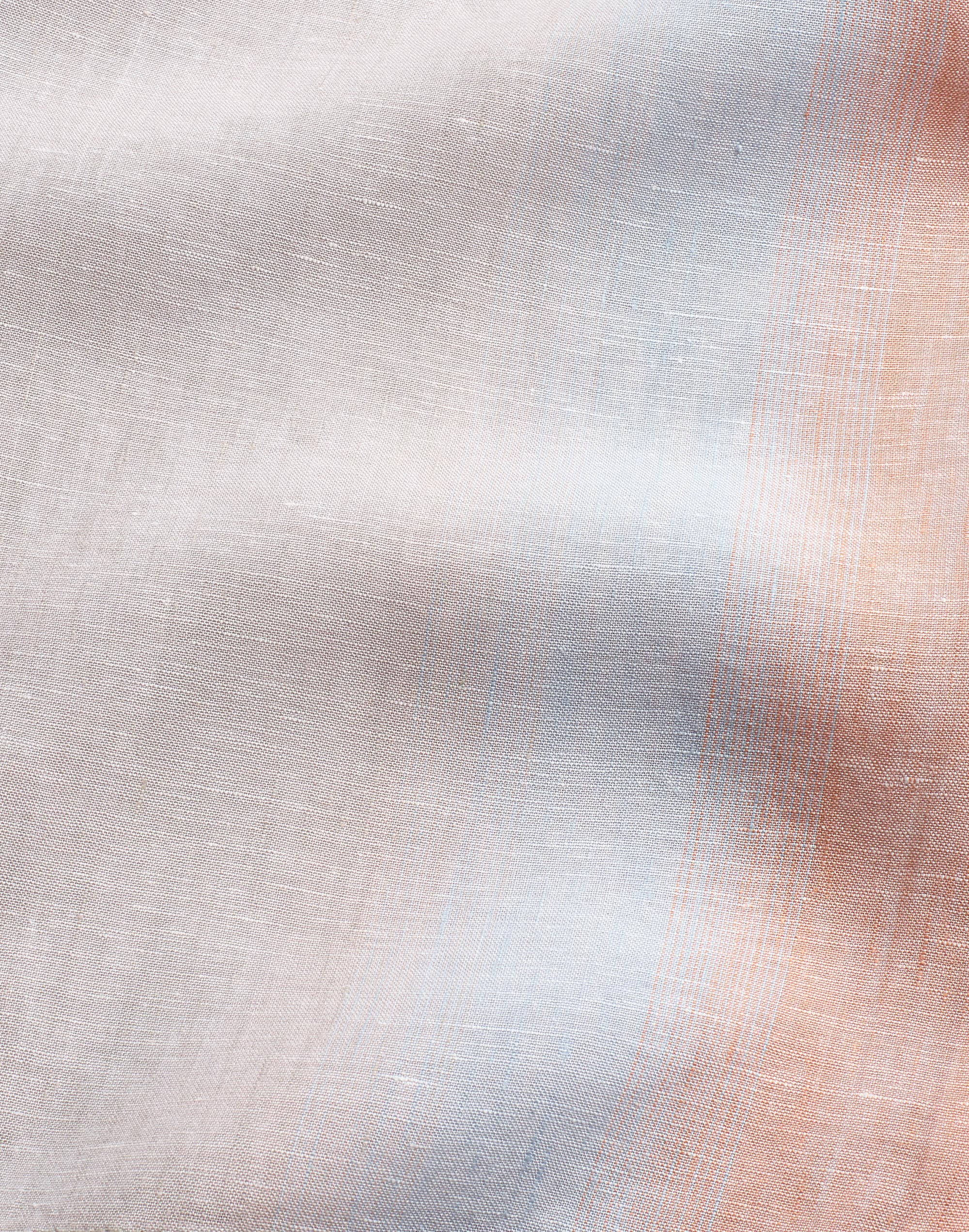 Linen Beachside Shirt in Ombr&eacute; Stripe