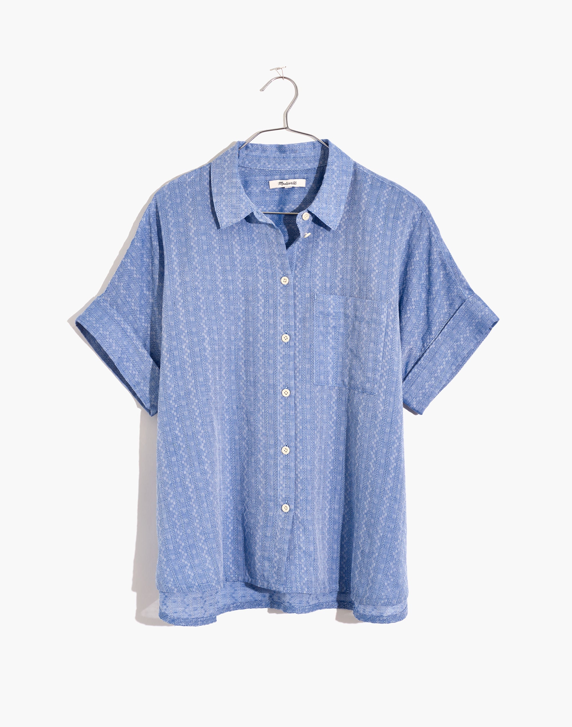 Daily Shirt in Textural Stripe