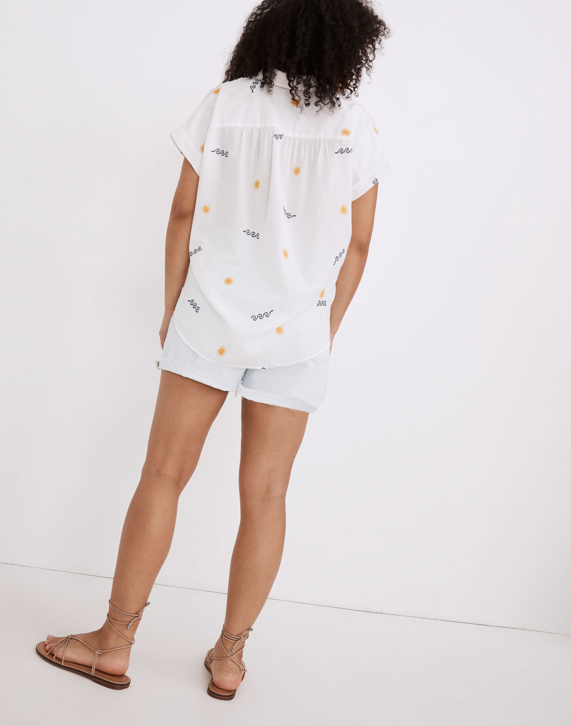 Sun Embroidered Central Shirt