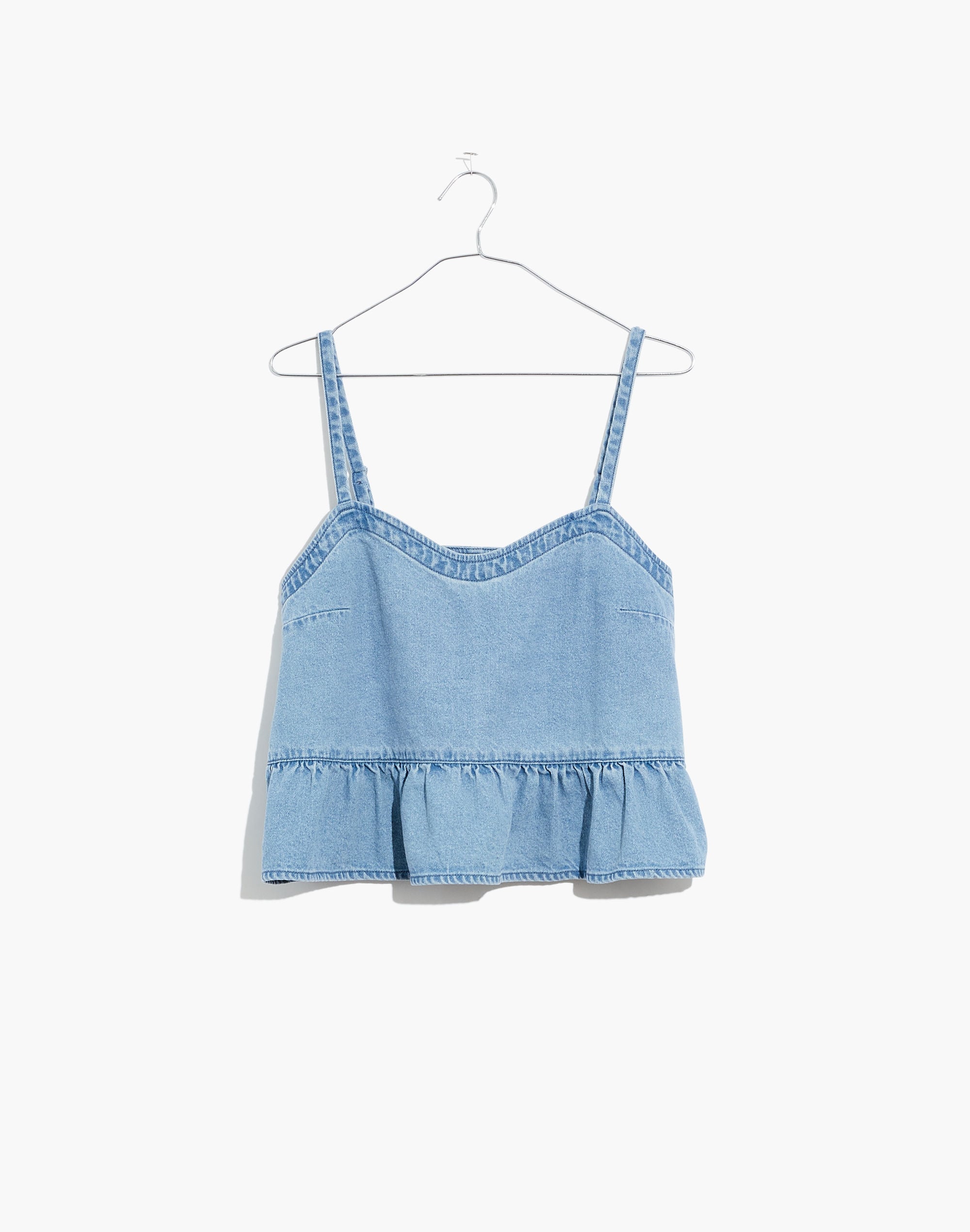 Denim Peplum Cami