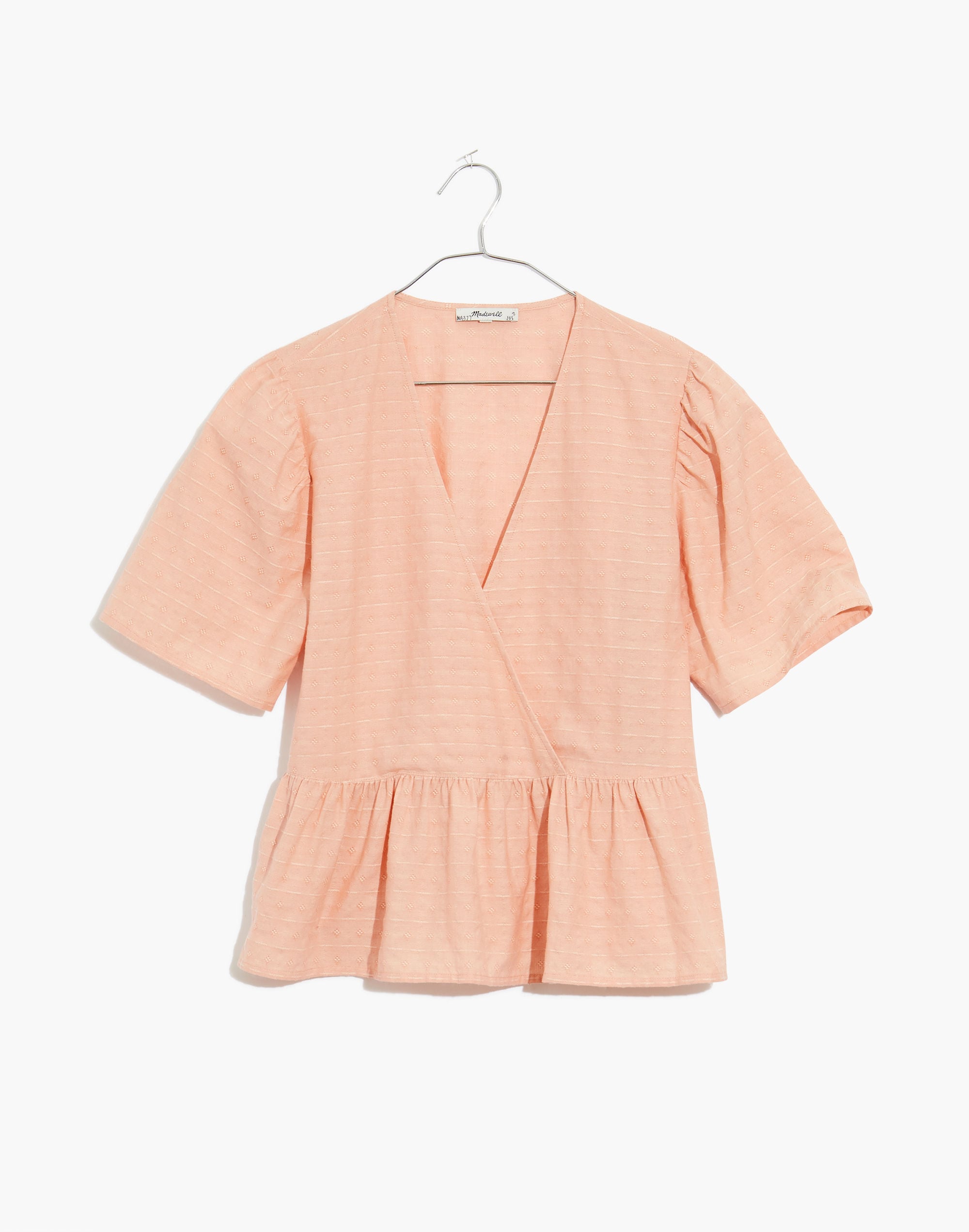 Crossover Peplum Top