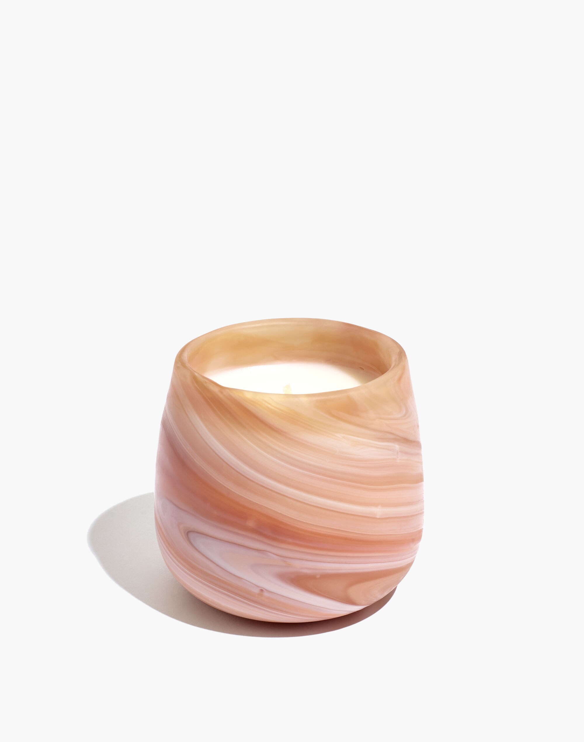 Matte Marbled Glass Candle