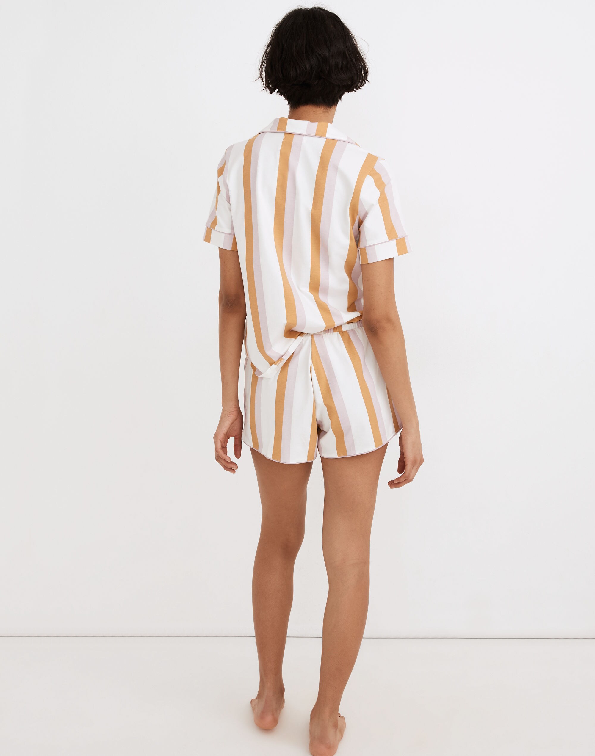 Knit Bedtime Pajama Shorts in Peacham Stripe