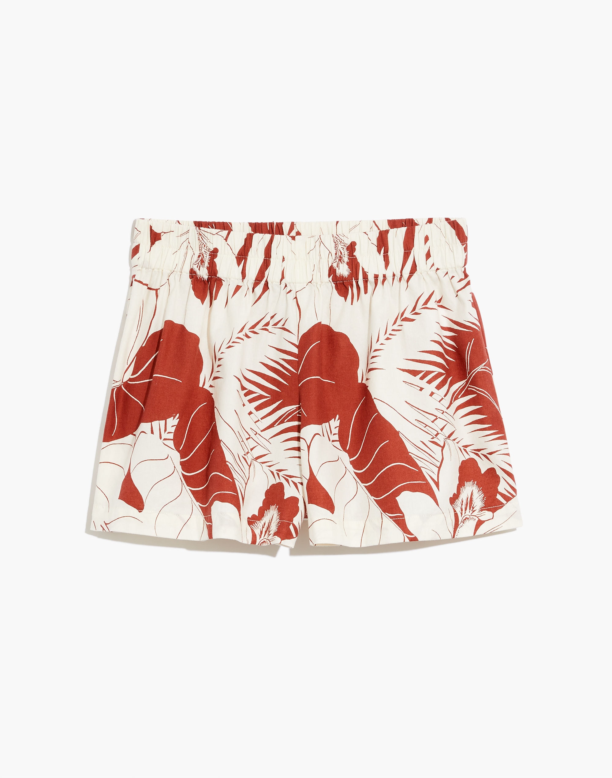 Oversized Pajama Shorts in Tropical Vacation