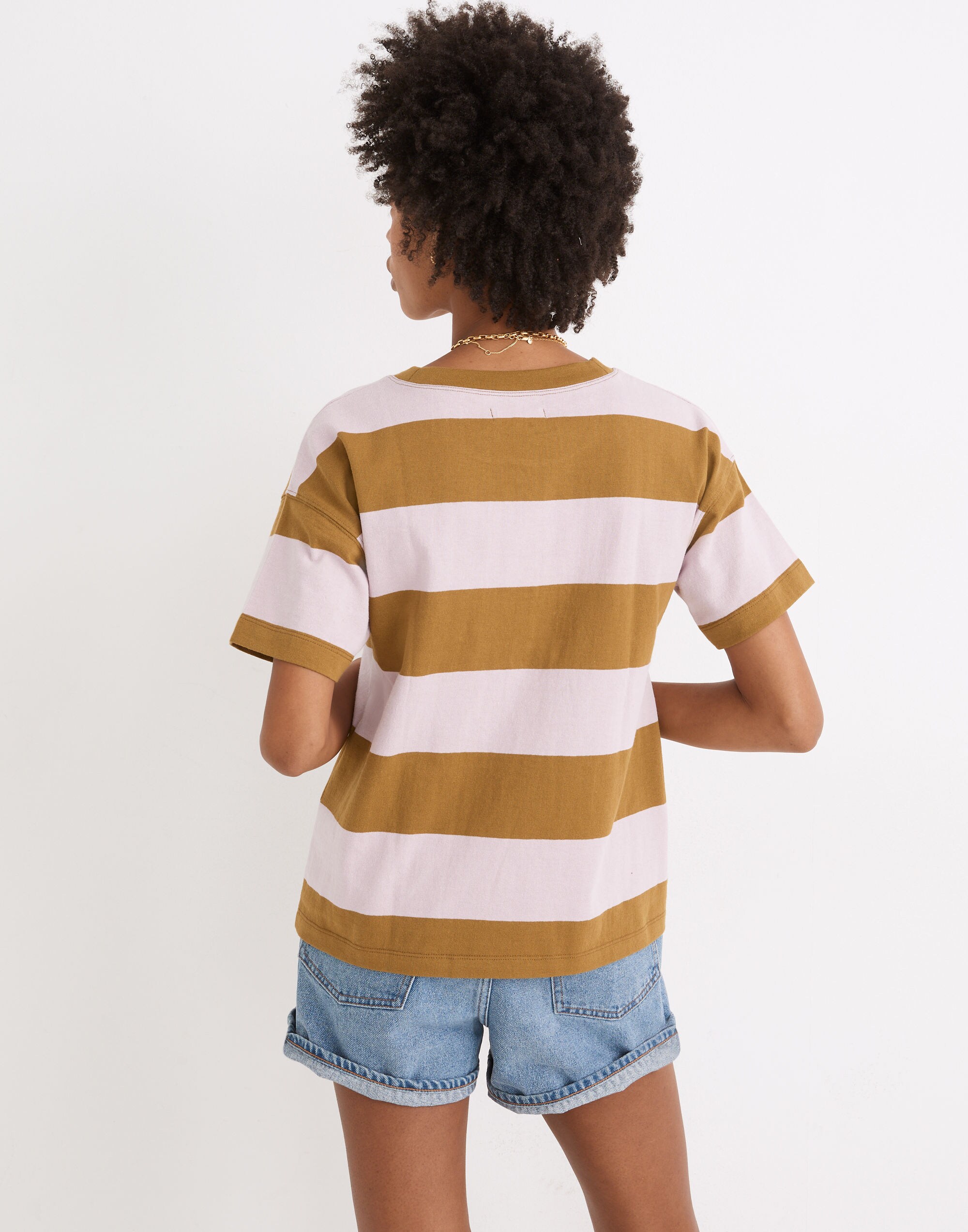 Parkview Henley Tee in Rugby Stripe