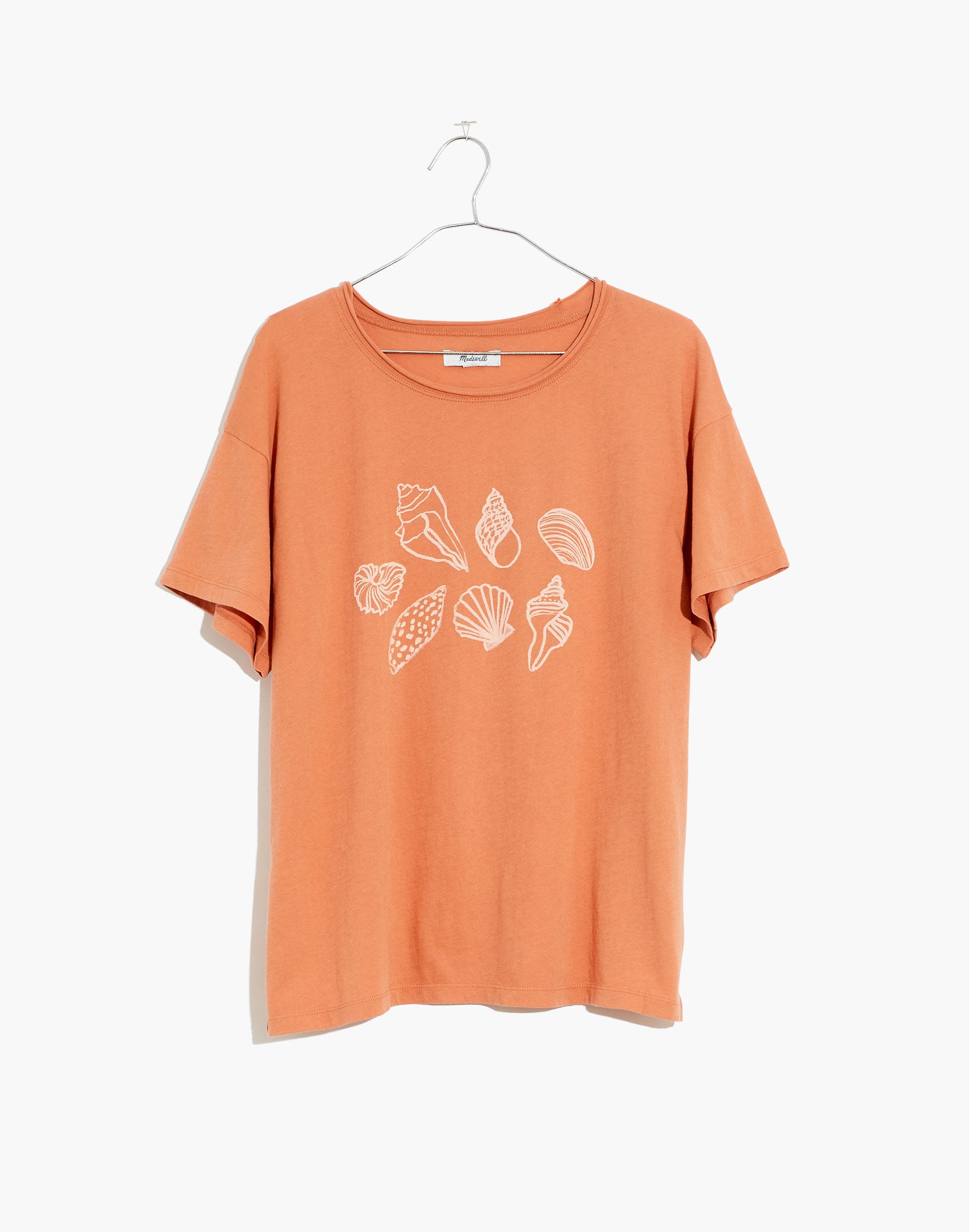 Madewell x &Eacute;lan Byrd Shell Graphic Softfade Cotton Oversized Pocket Tee