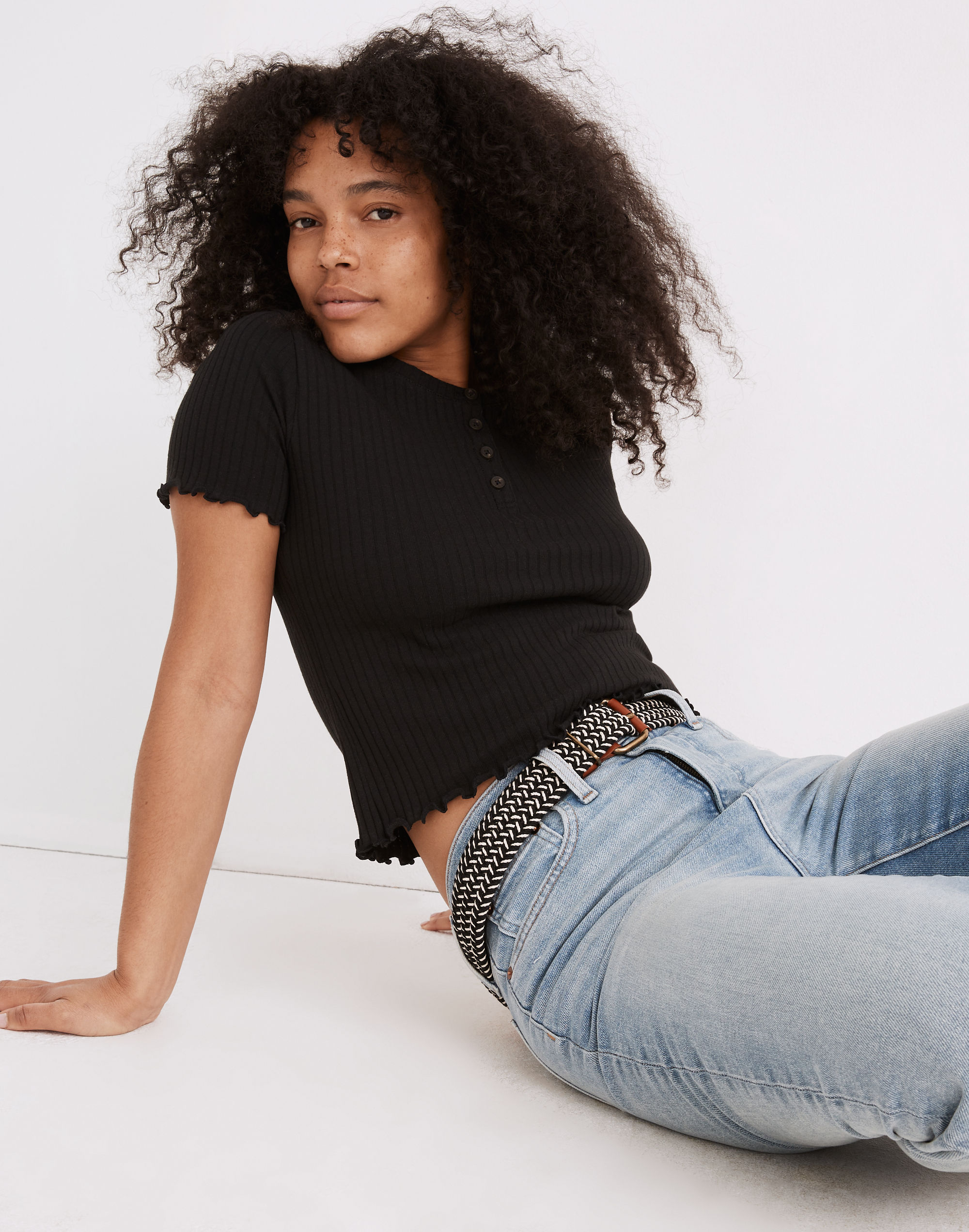 Henley Supercrop Tee