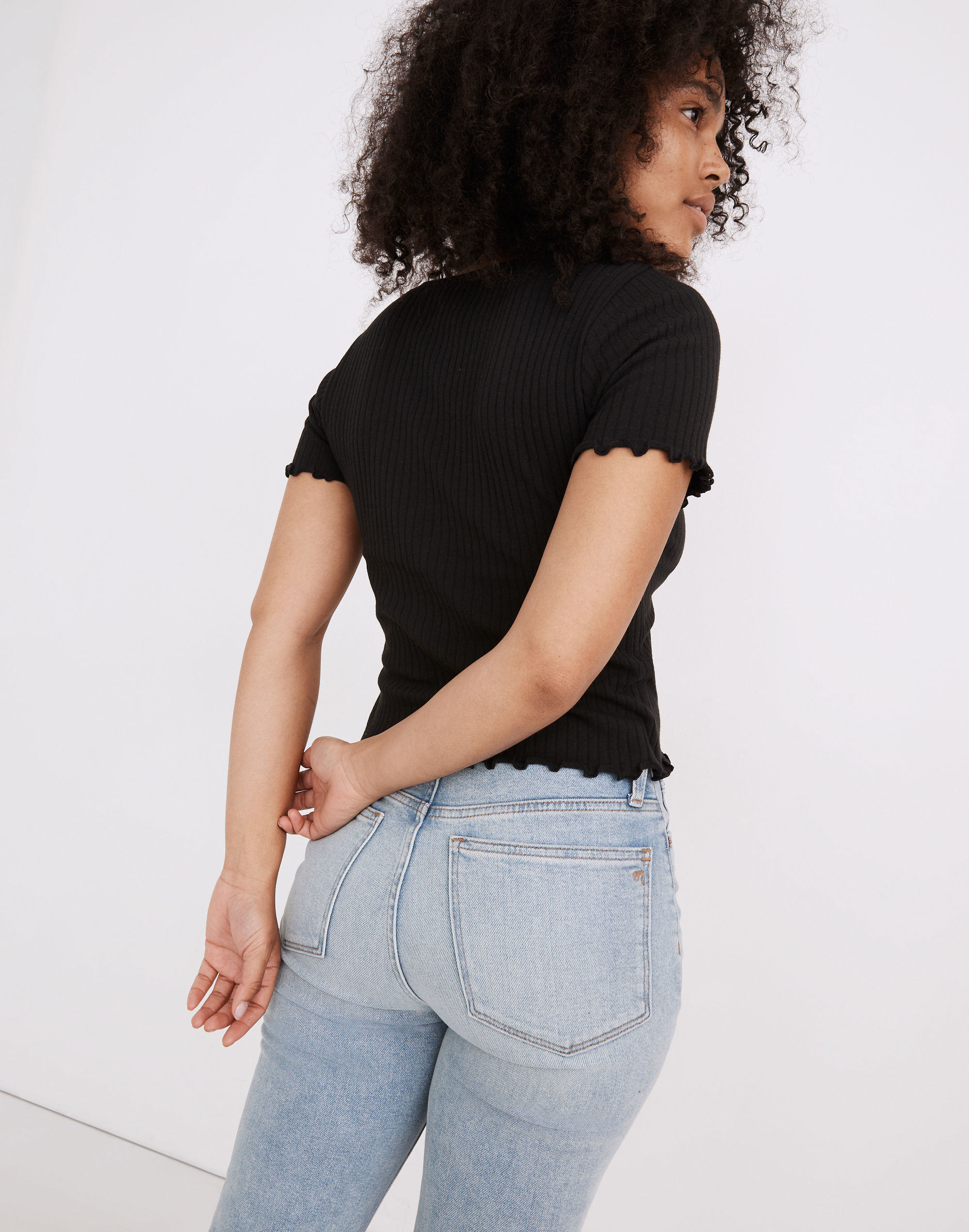 Henley Supercrop Tee