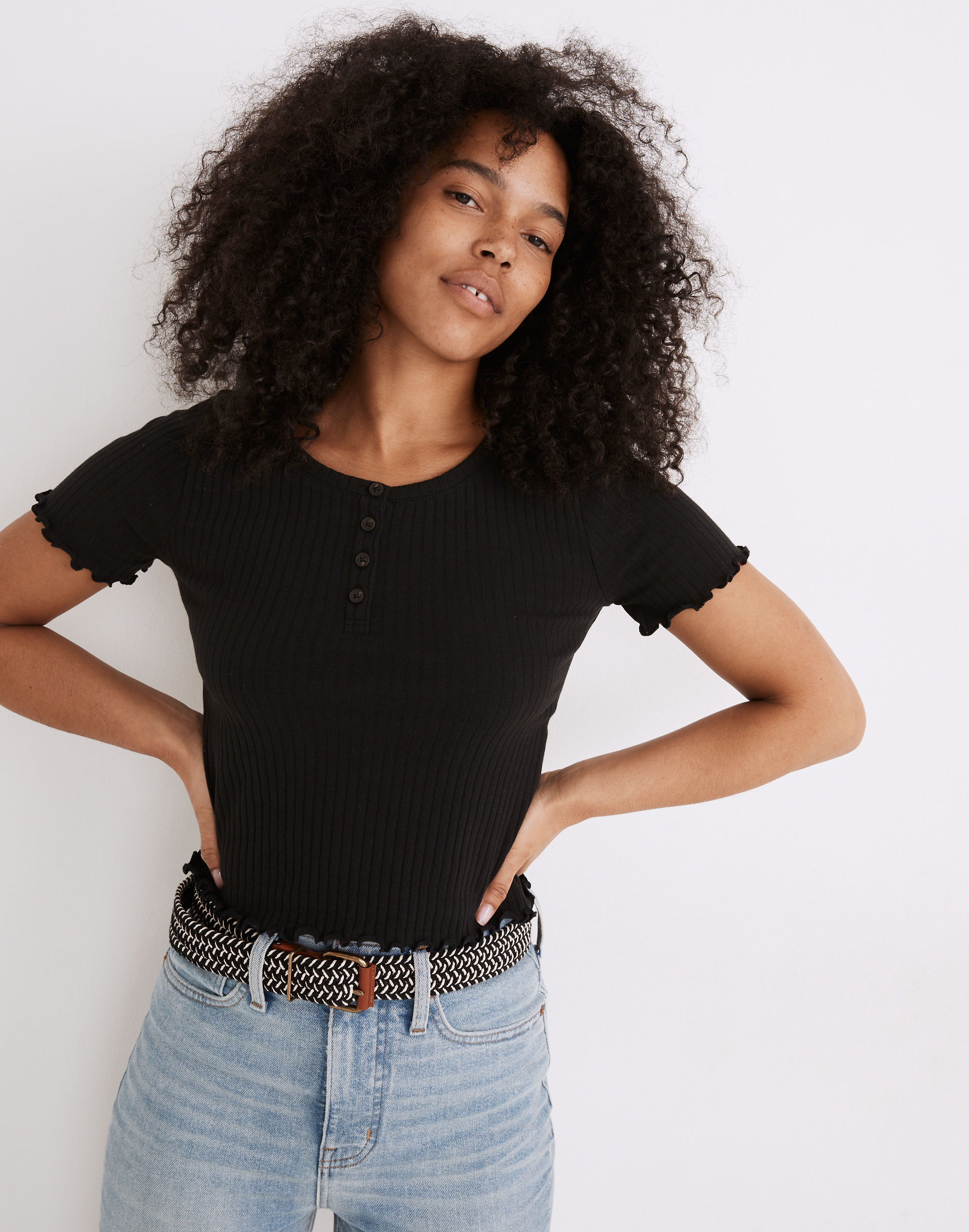 henley supercrop tee