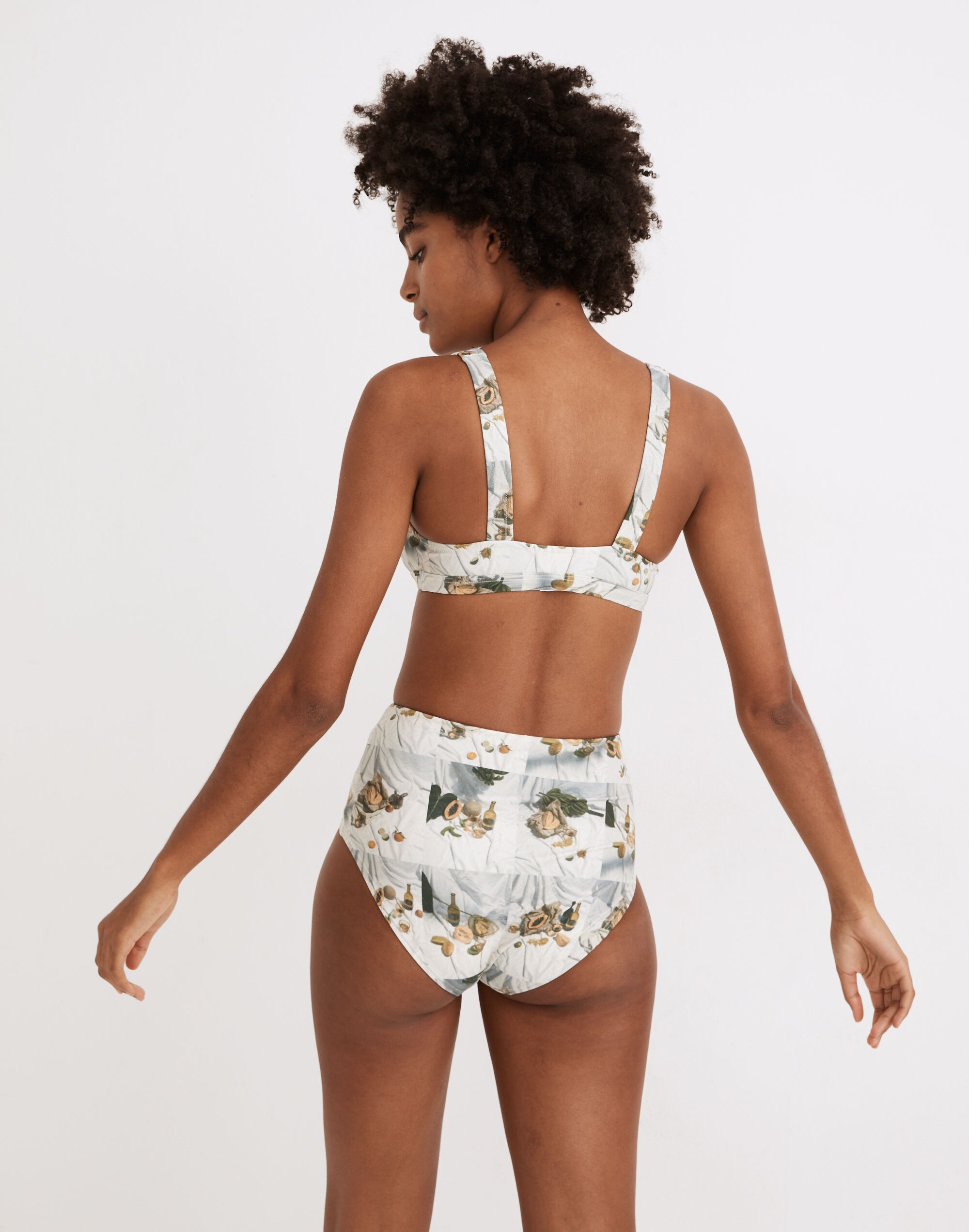 Madewell Second Wave Balconette Bikini Top in Photogenic Fruit