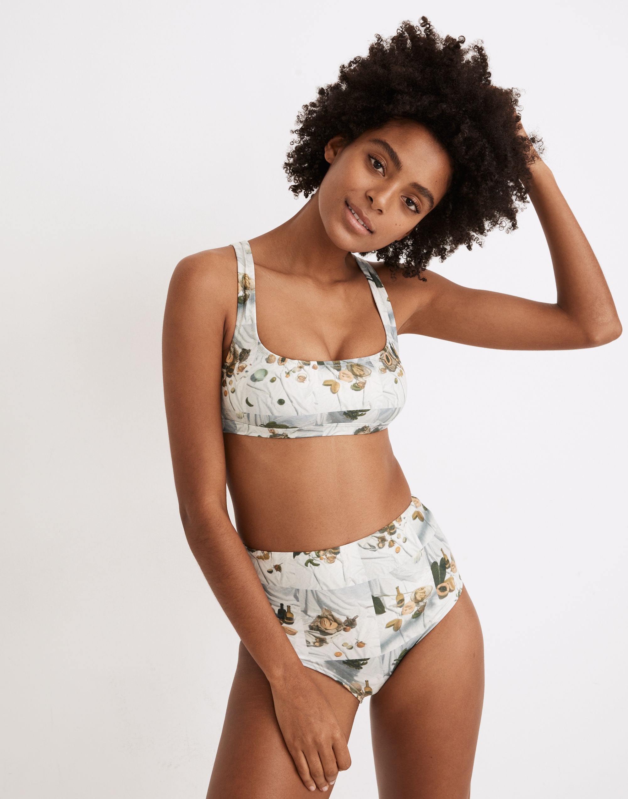 Madewell Second Wave Balconette Bikini Top in Photogenic Fruit