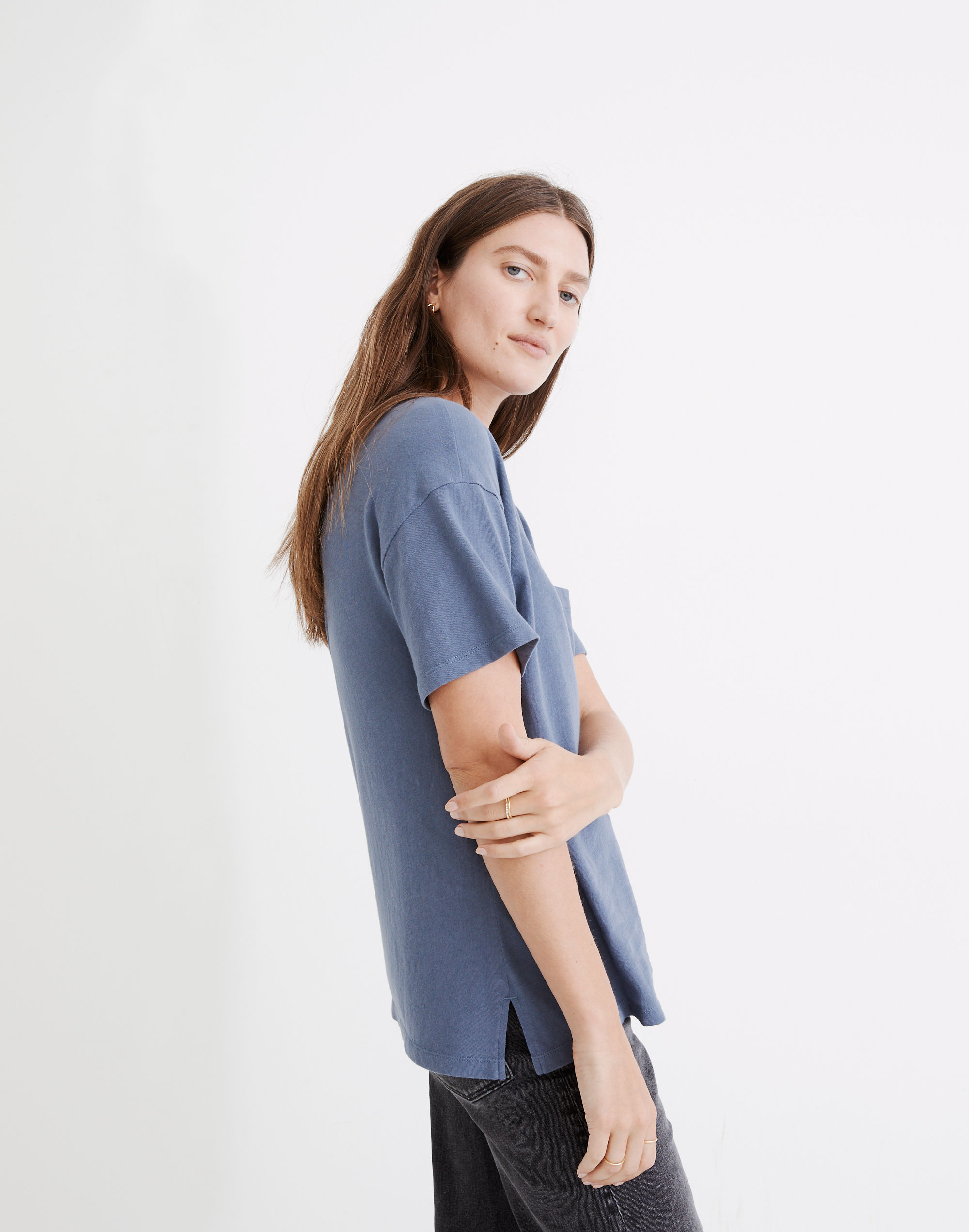 Softfade Cotton Oversized Pocket Tee