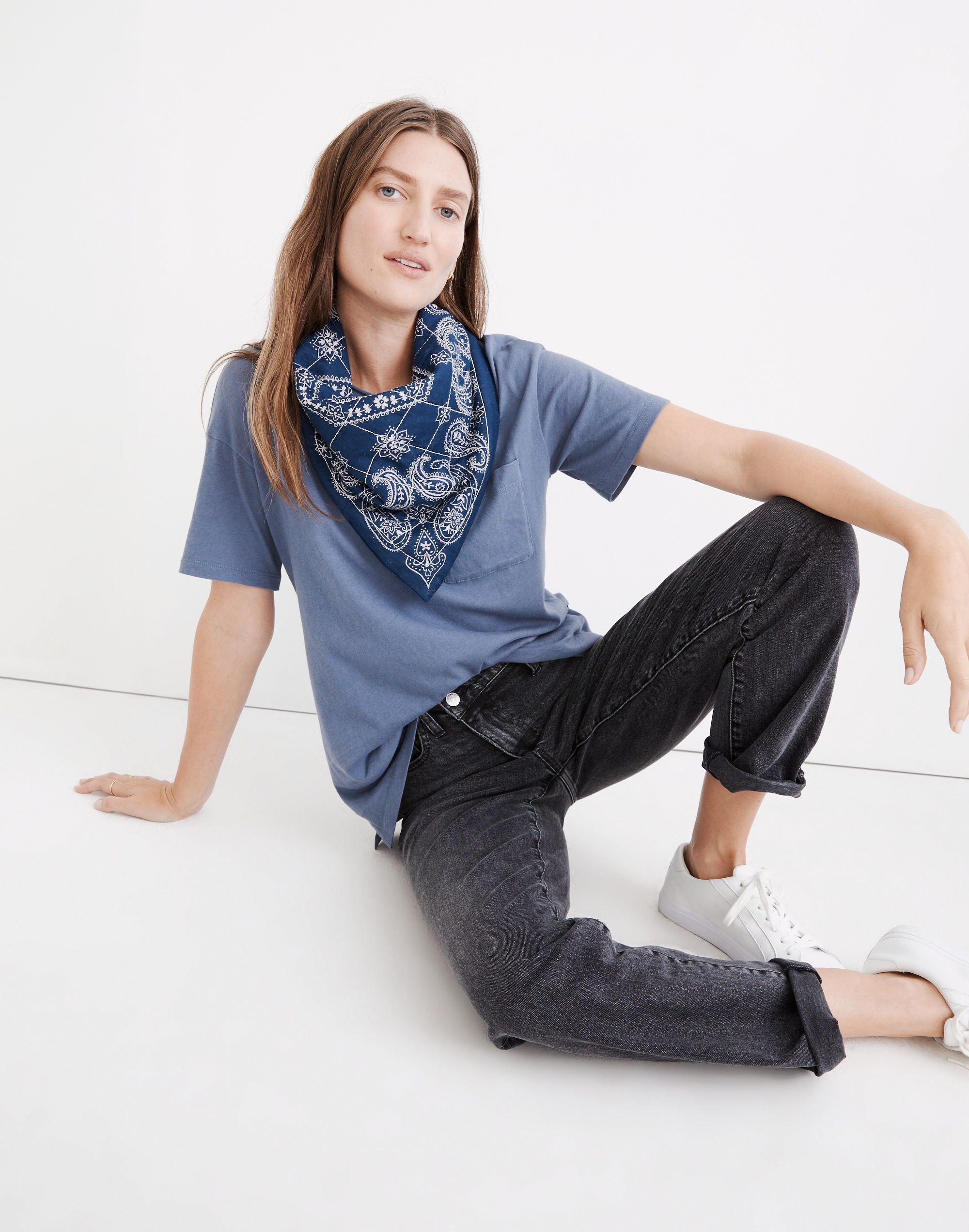 Softfade Cotton Oversized Pocket Tee