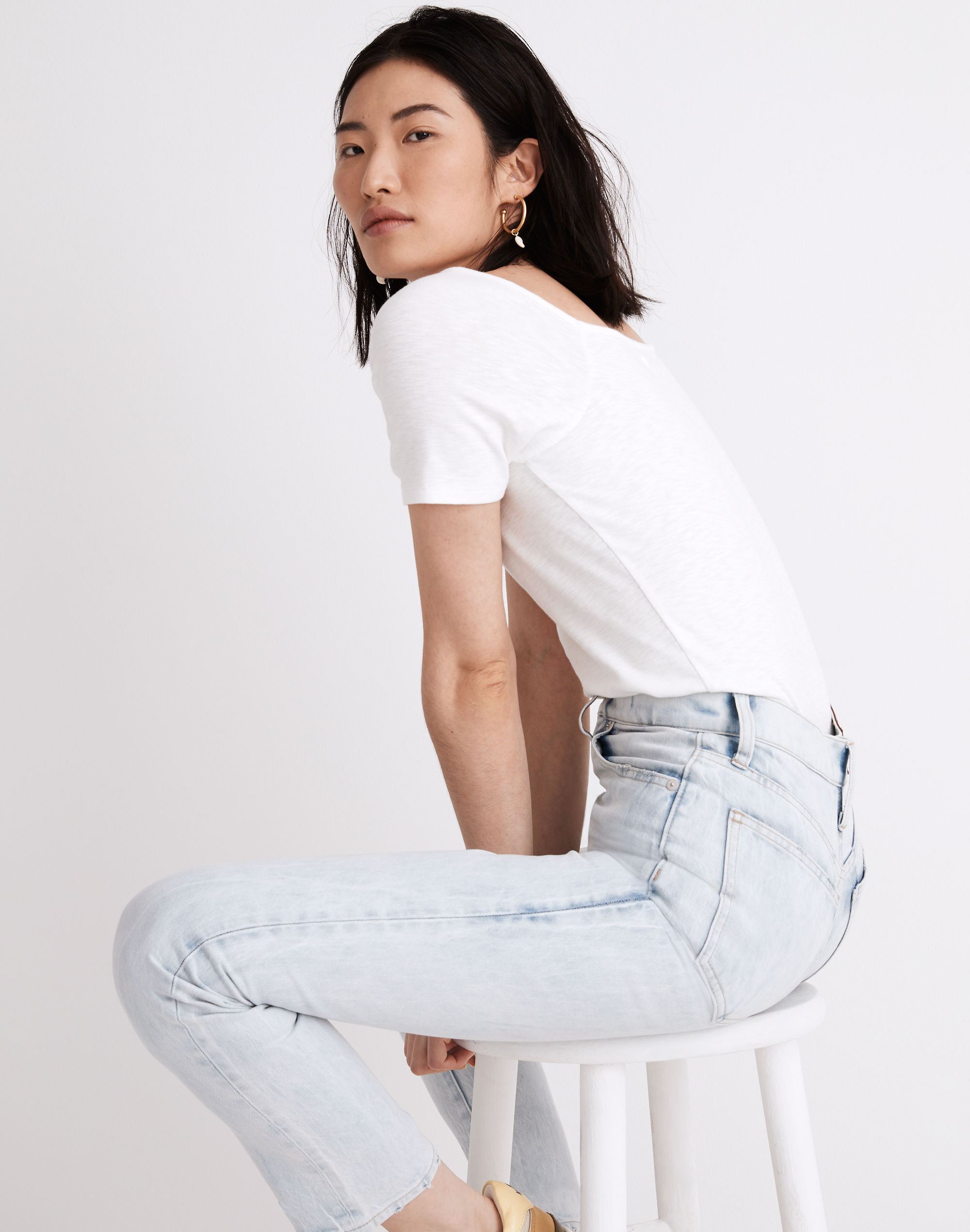 Square-Neck Baby Tee