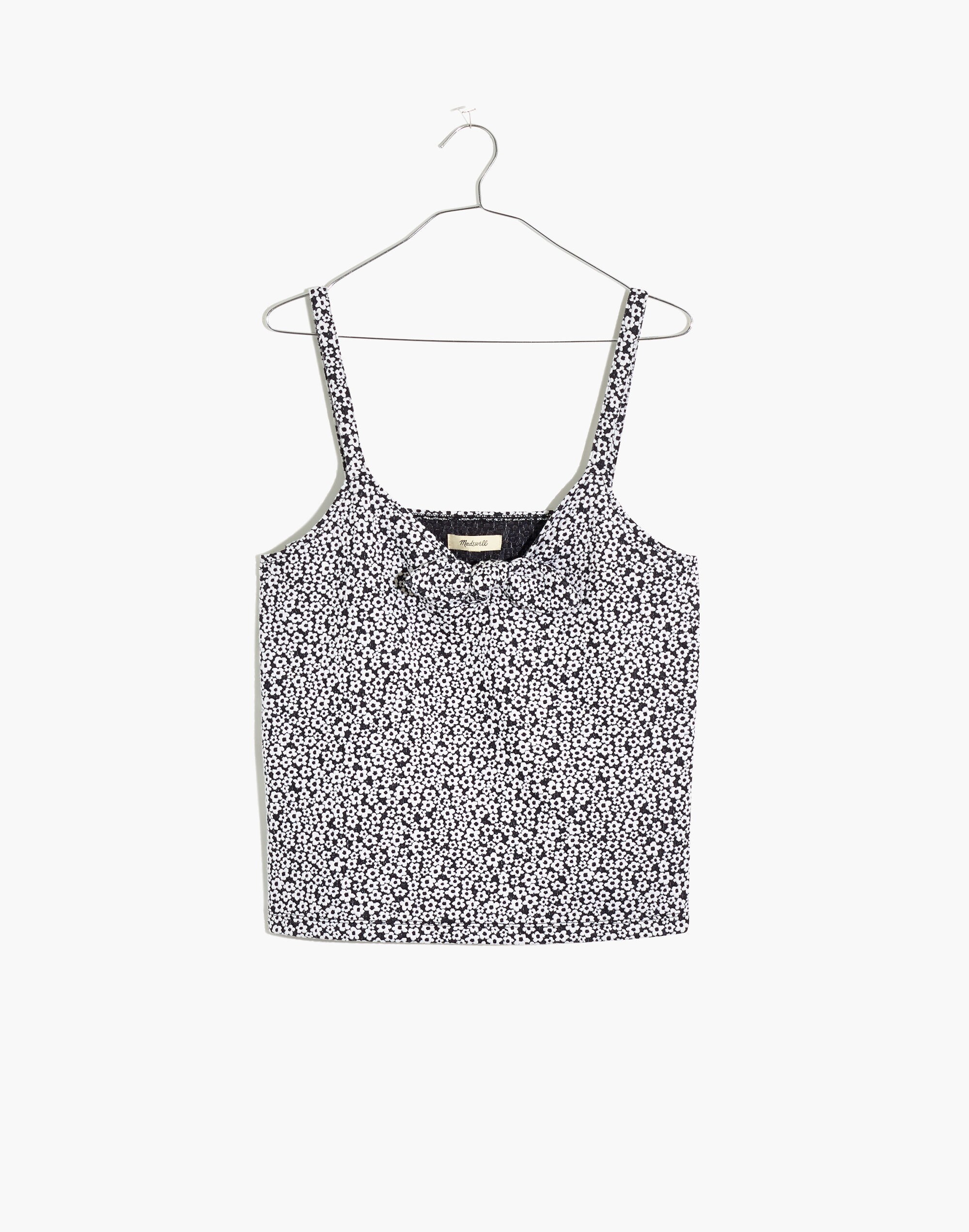 Daisy Jacquard Tie-Front Cami Top