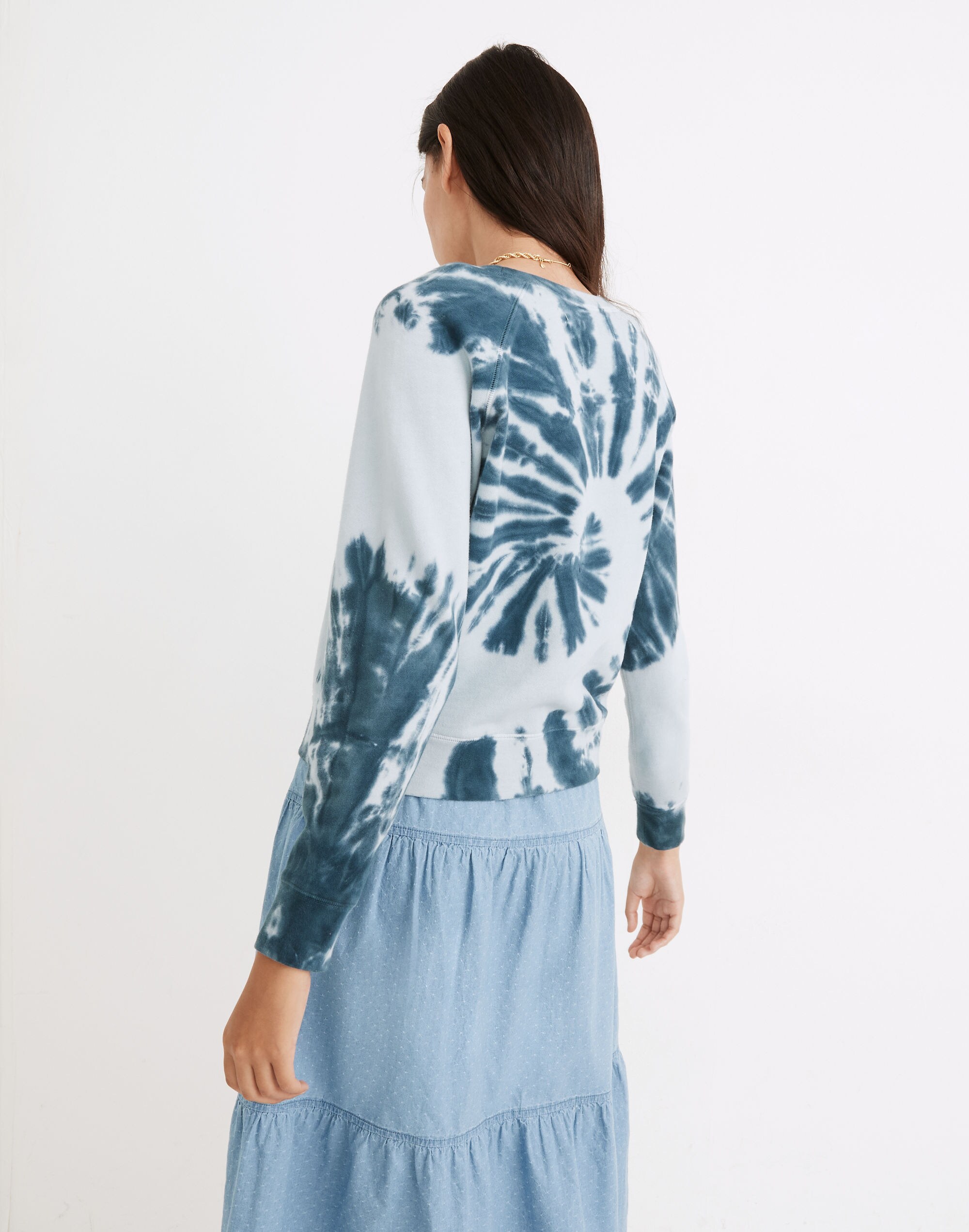 Tie-Dye (Re)sourced Cotton Crop Sweatshirt