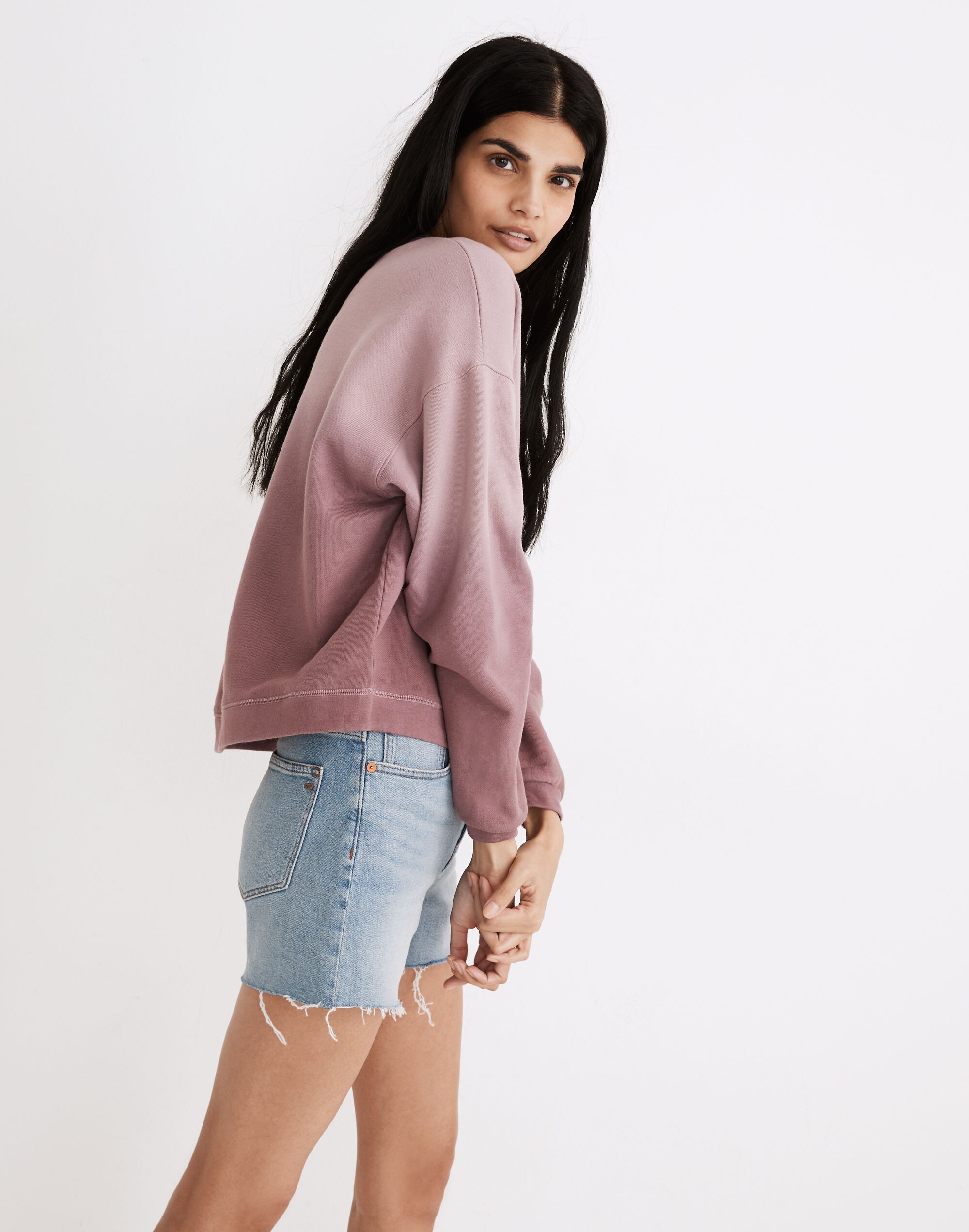 Dip-Dye (Re)sourced Cotton Swing Sweatshirt