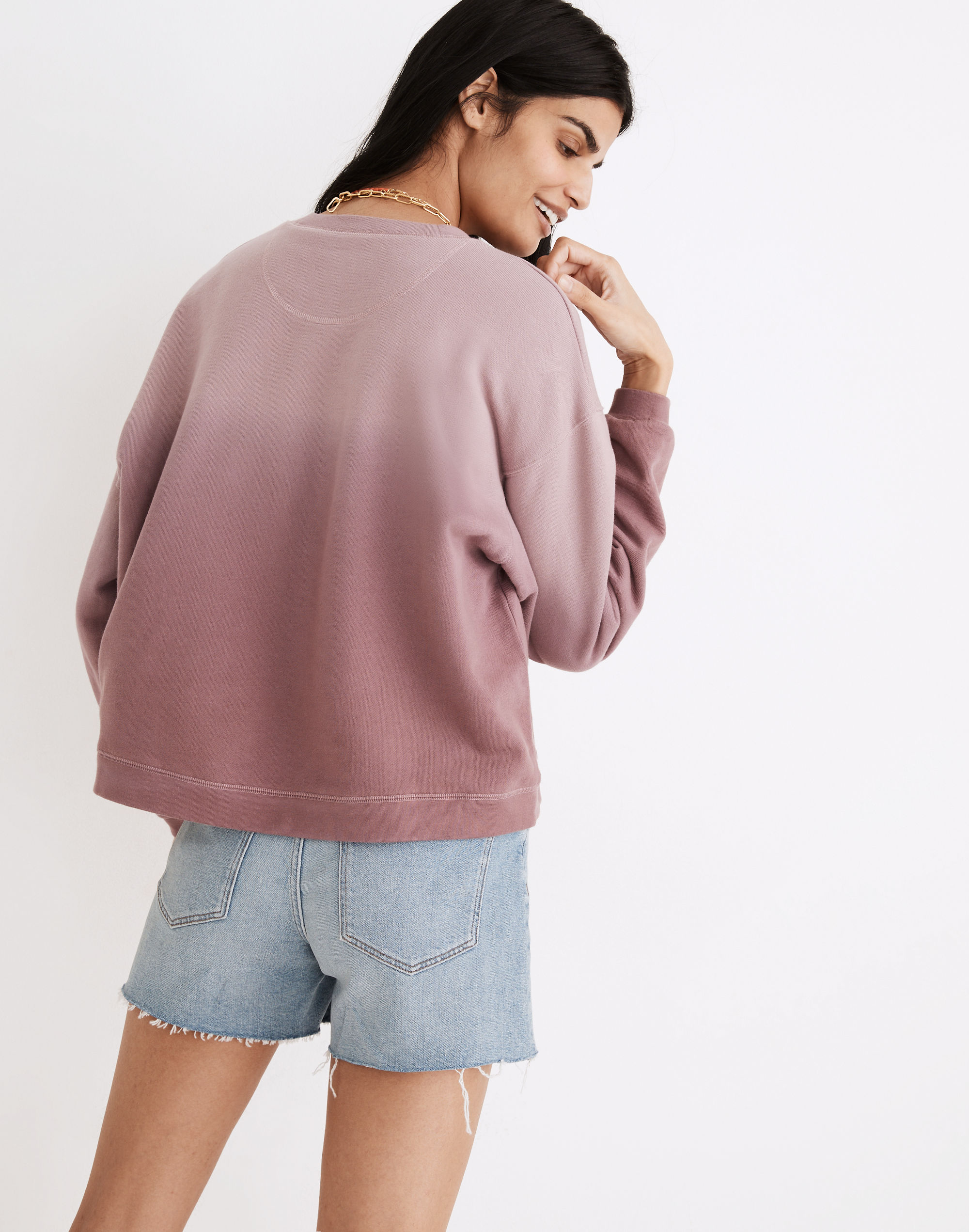 Dip-Dye (Re)sourced Cotton Swing Sweatshirt