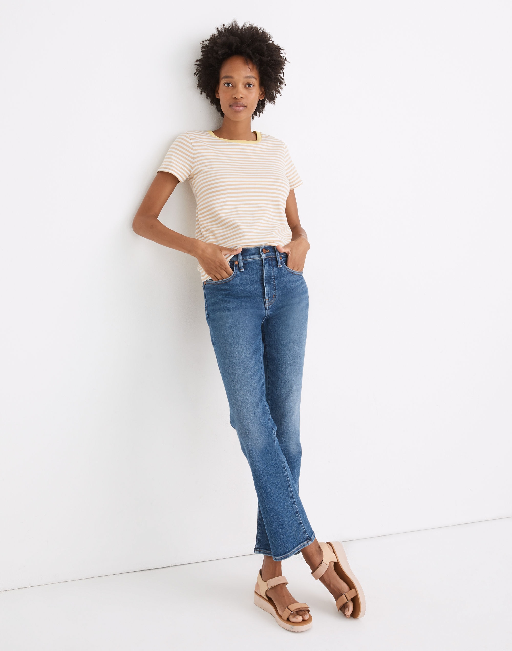 northside vintage ringer tee in tierney stripe