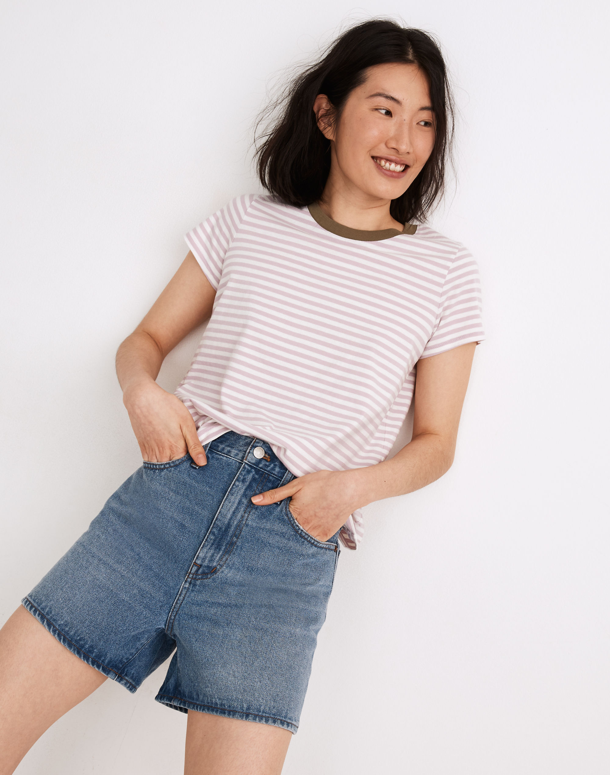 Northside Vintage Ringer Tee in Tierney Stripe