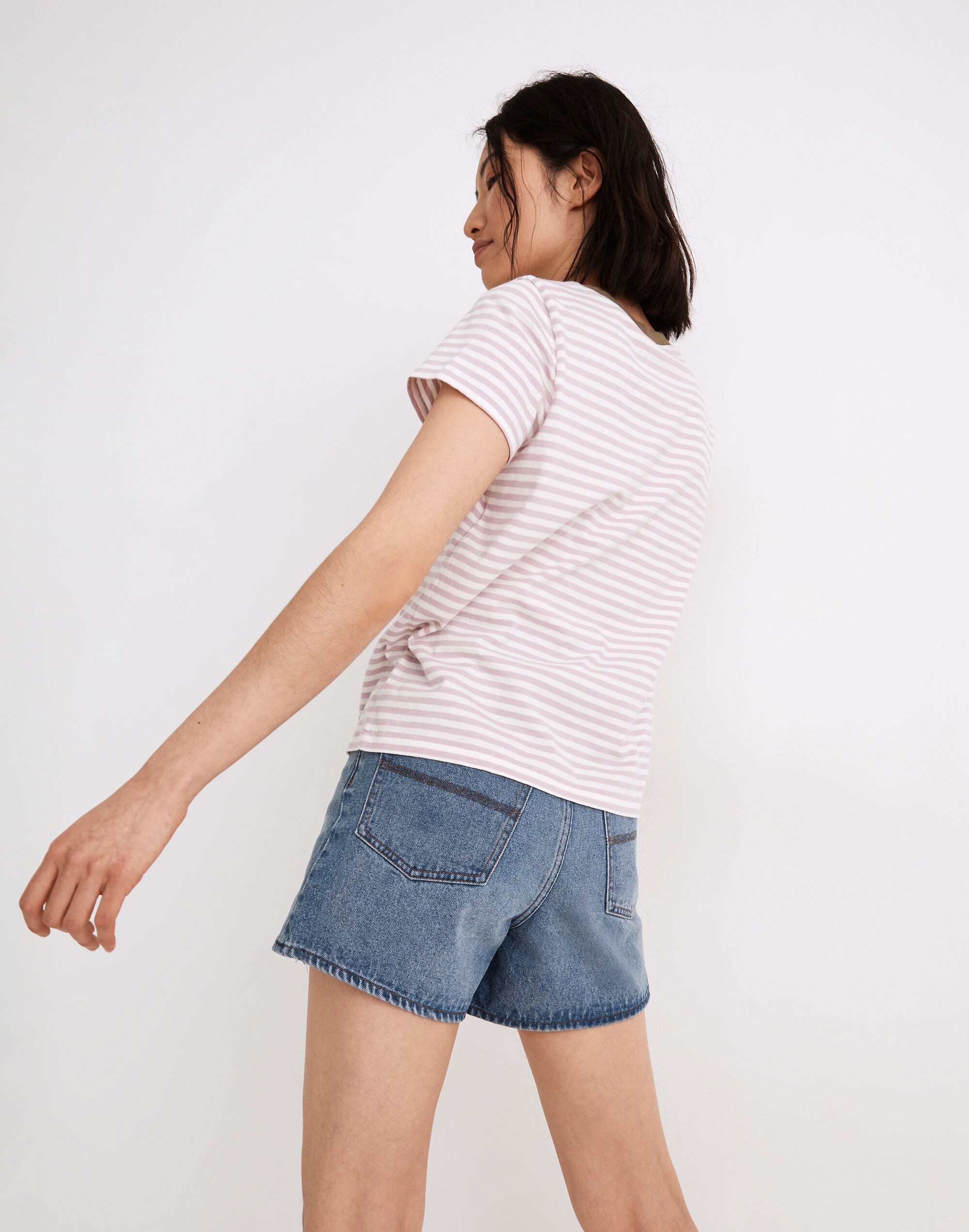 Northside Vintage Ringer Tee in Tierney Stripe